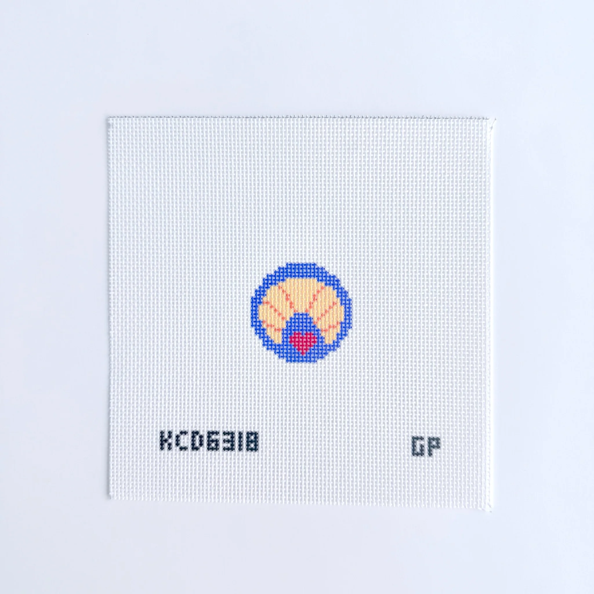 Croissant Heart Key Fob Insert Canvas