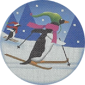 Cross Country Penguin Canvas