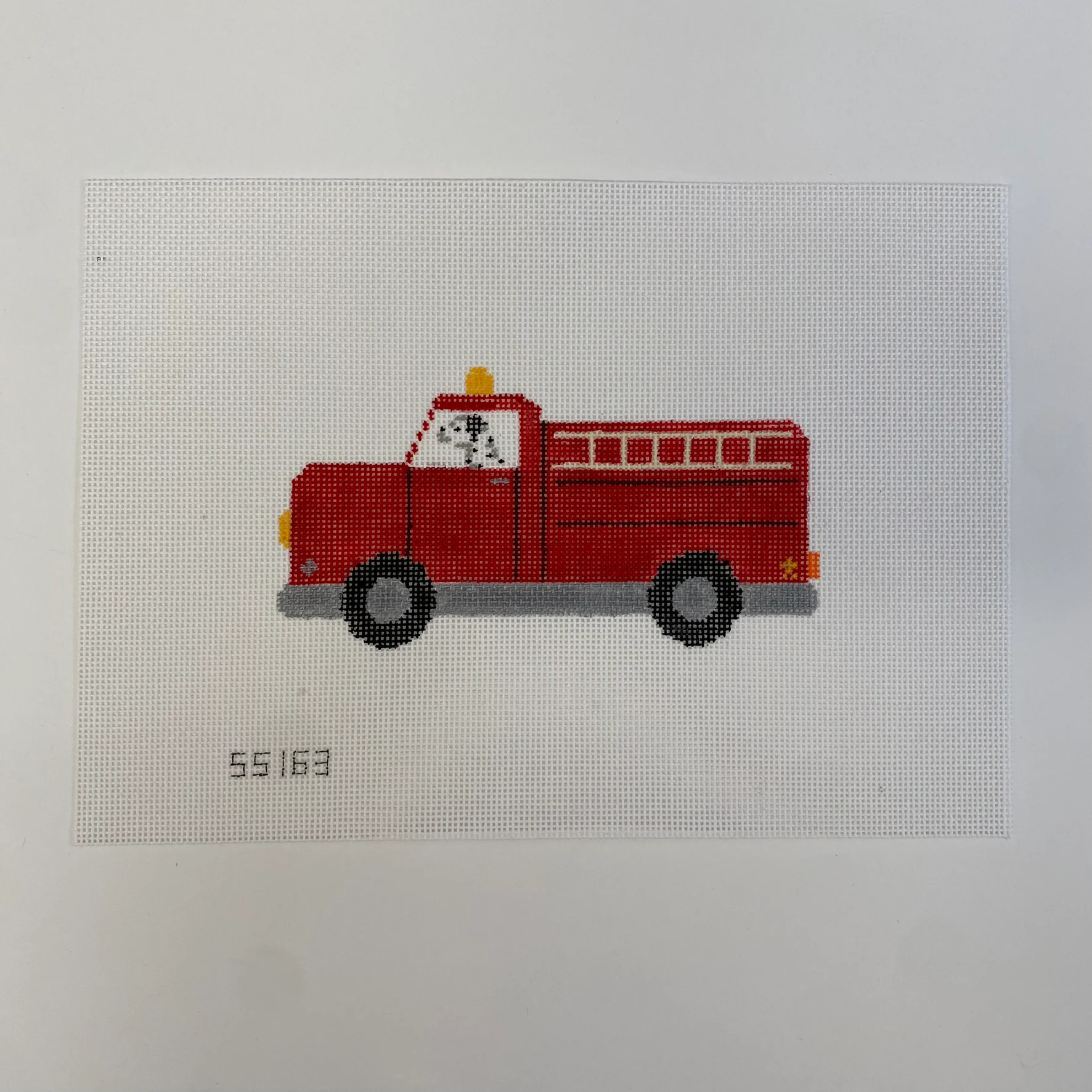 Dalmatian in Fire Truck Canvas