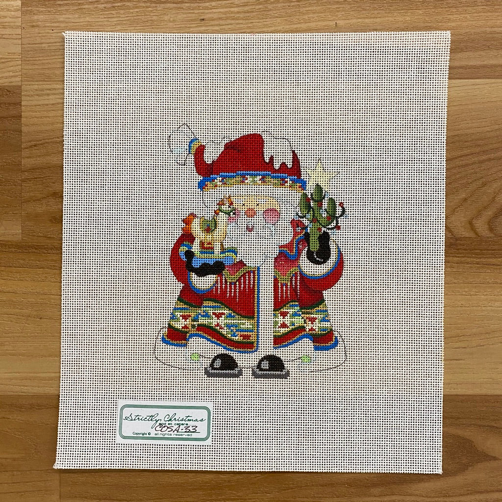 Desert Squatty Santa Canvas