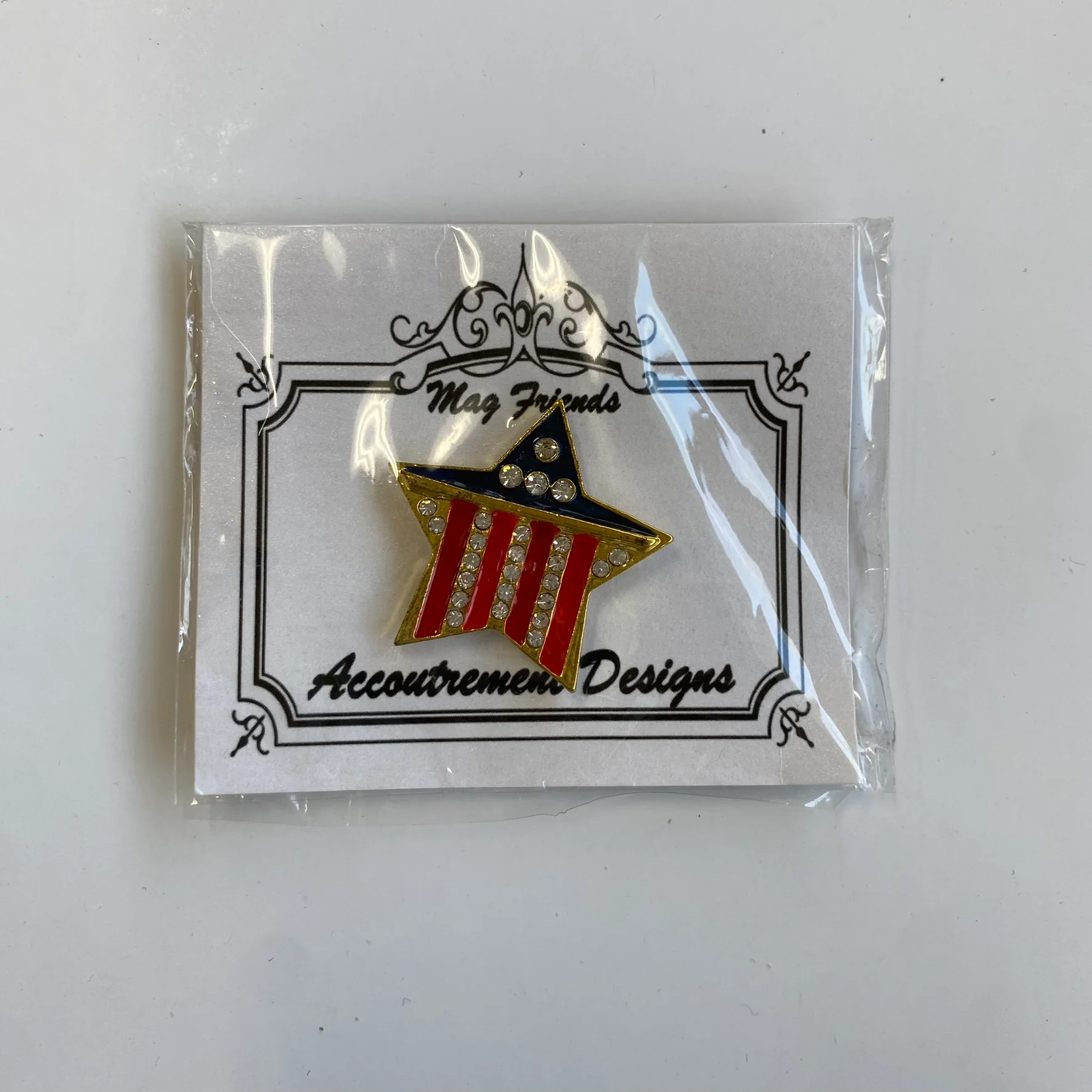 Diamond Patriotic Star Needle Minder