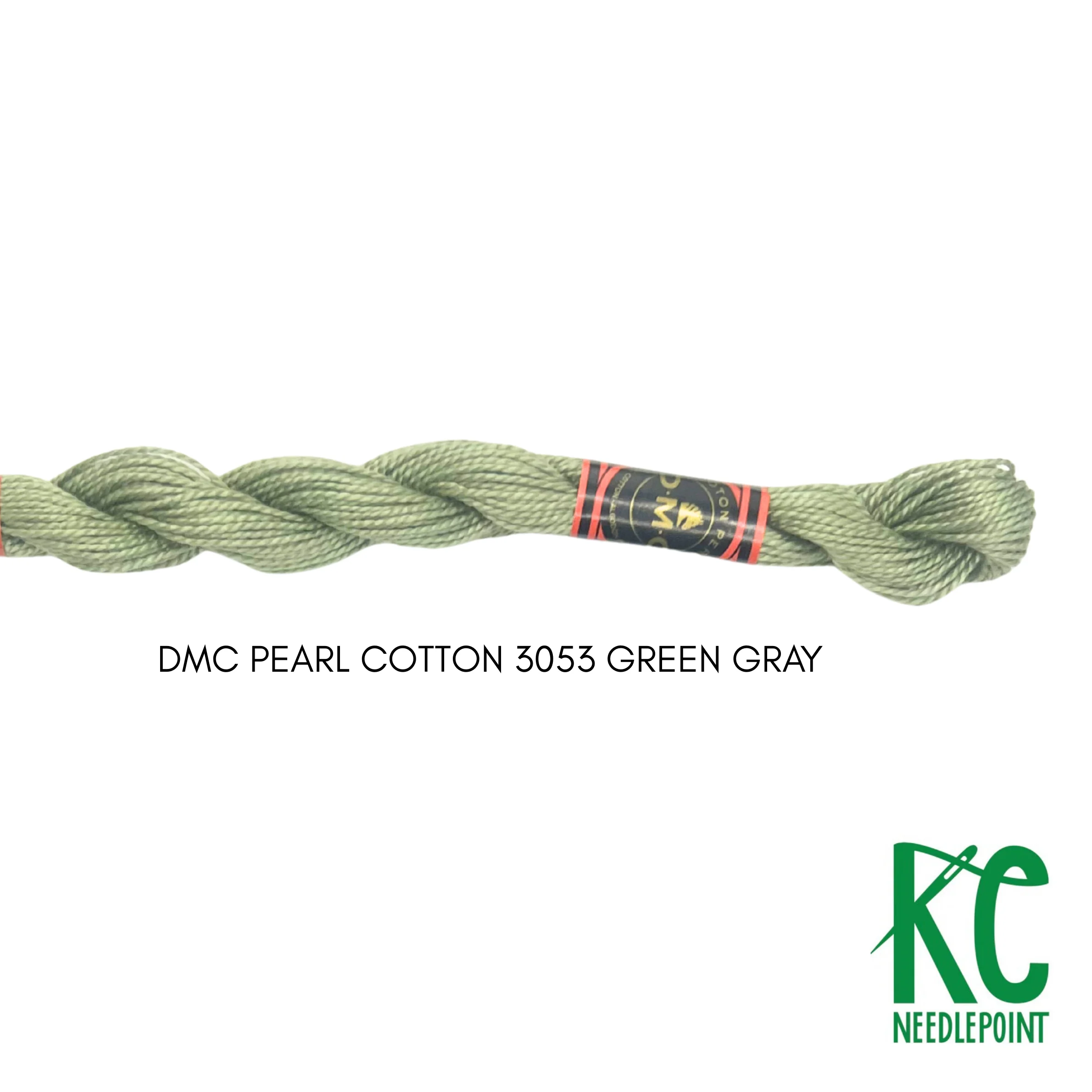 DMC 3 Pearl Cotton 3053 Green Gray