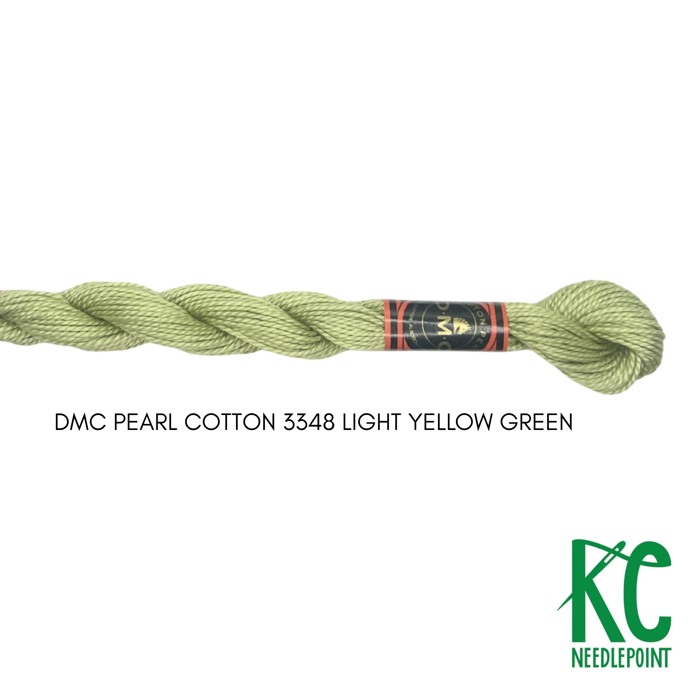 DMC 3 Pearl Cotton 3348 Light Yellow Green