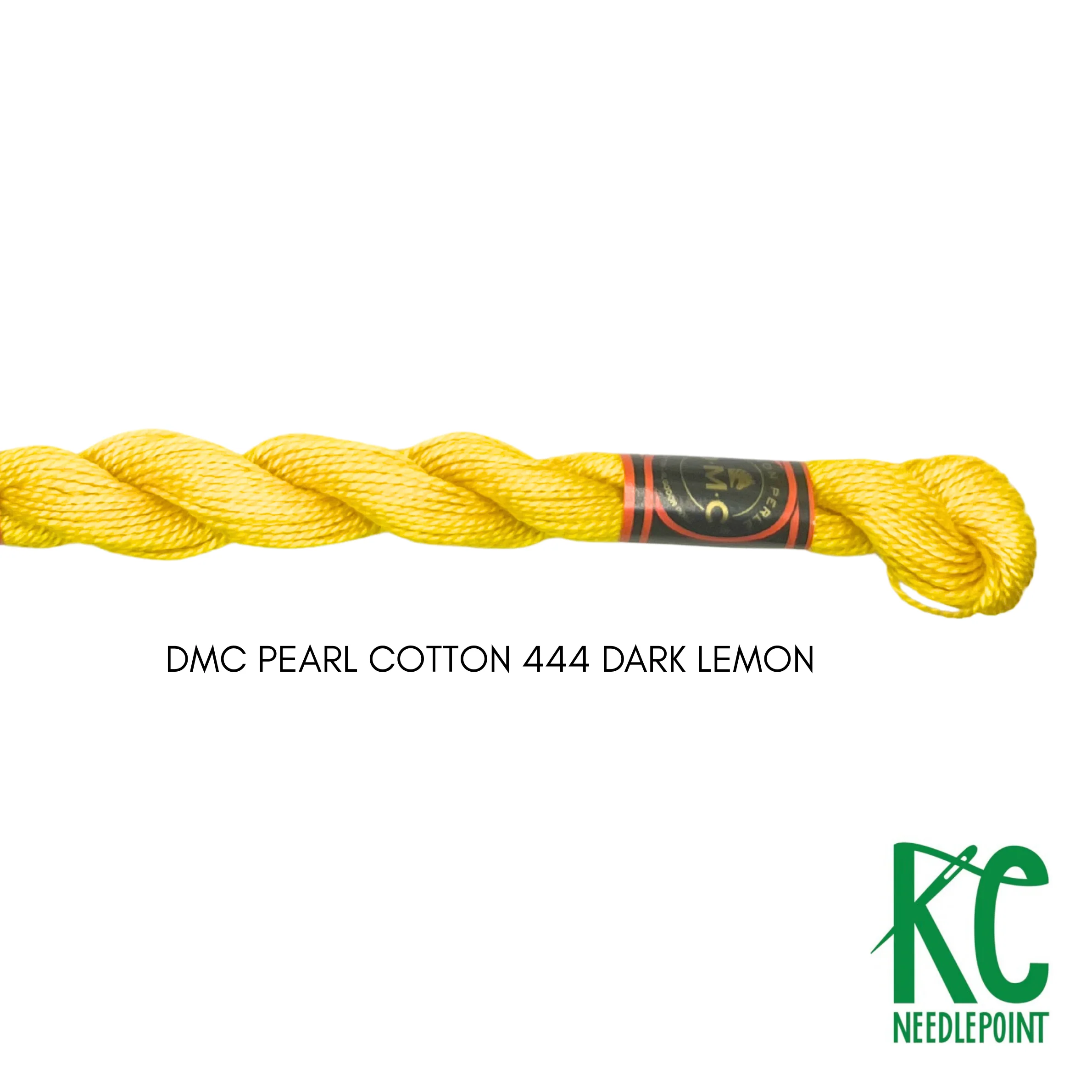 DMC 3 Pearl Cotton 444 Dark Lemon