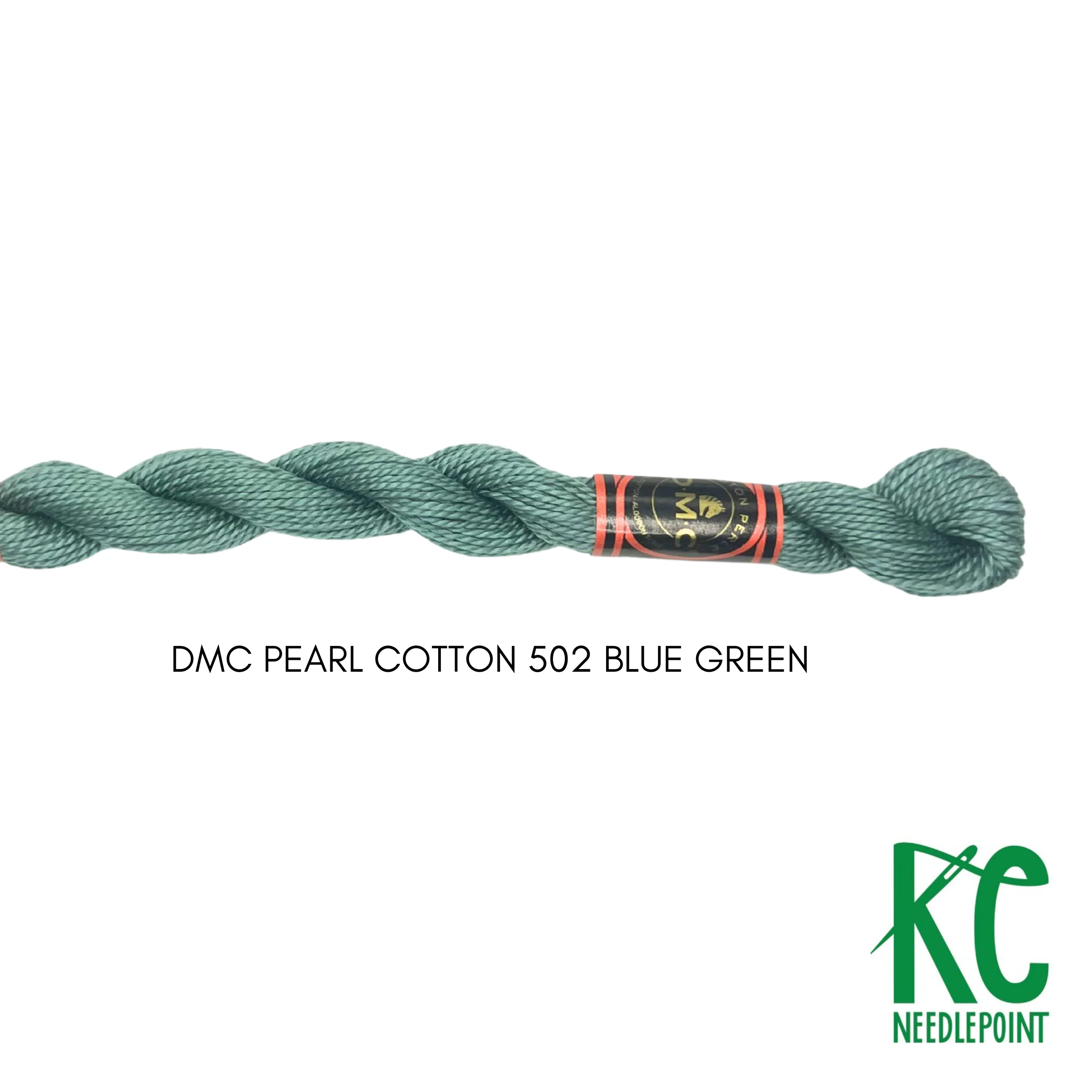 DMC 3 Pearl Cotton 502 Blue Green