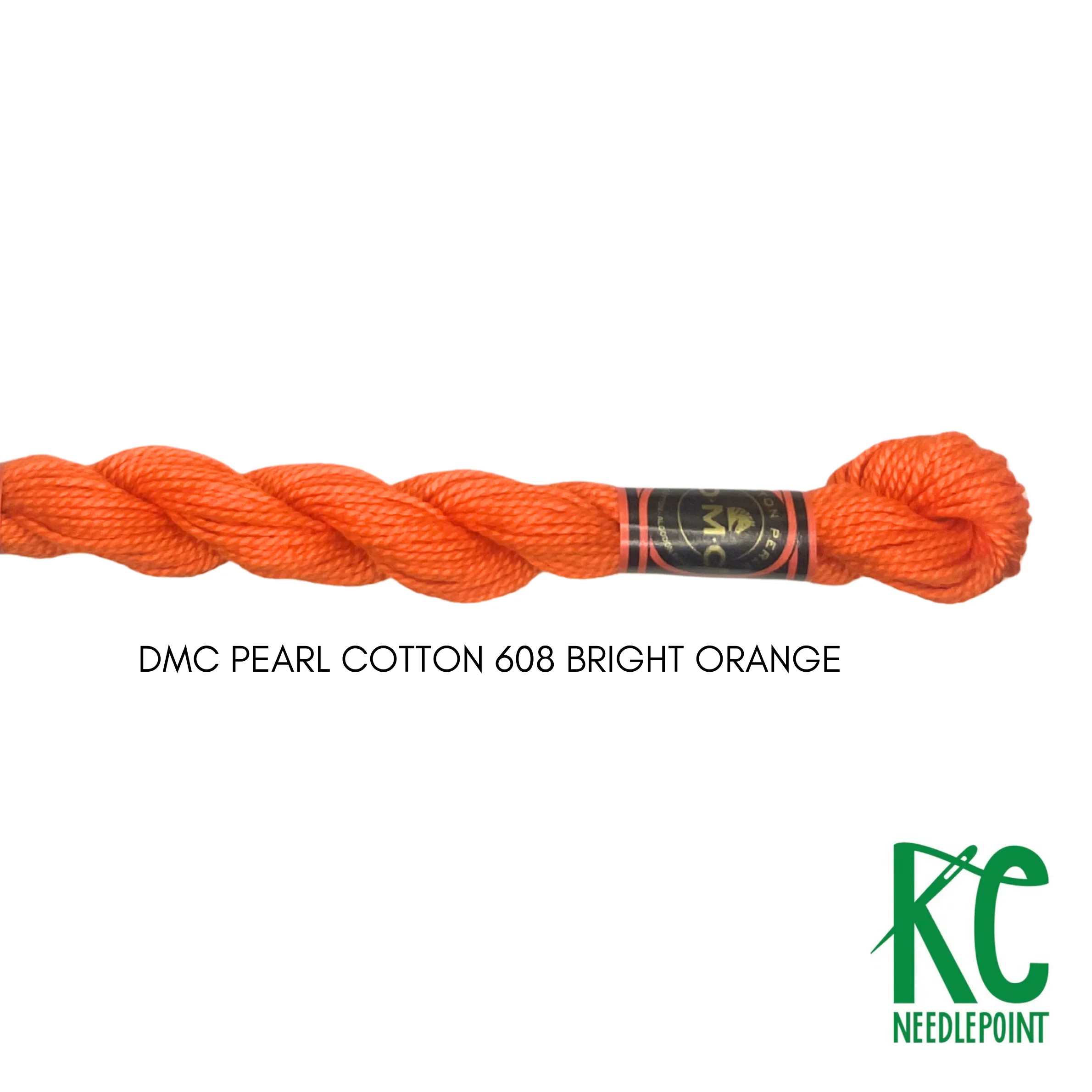 DMC 3 Pearl Cotton 608 Bright Orange