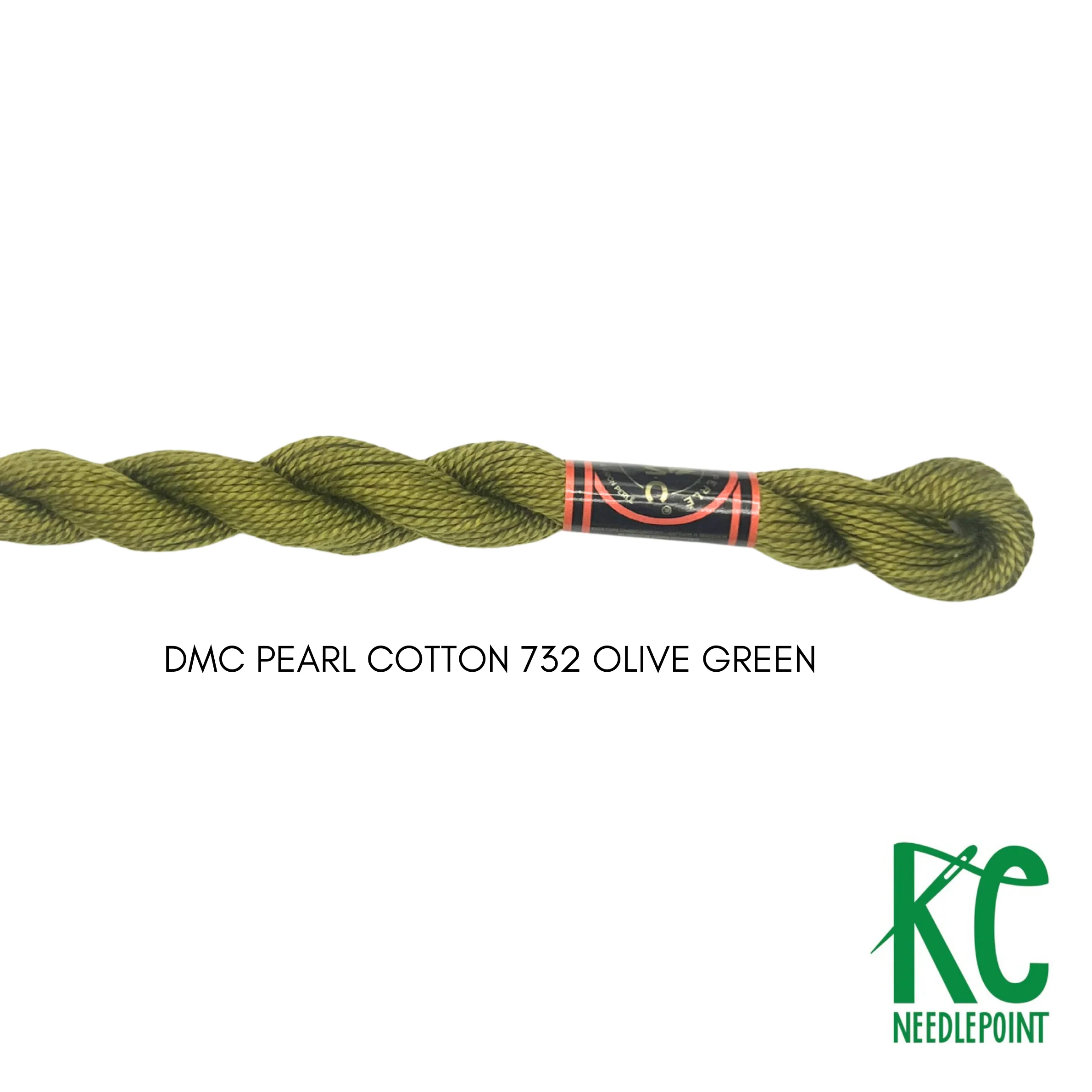 DMC 3 Pearl Cotton 732 Olive Green