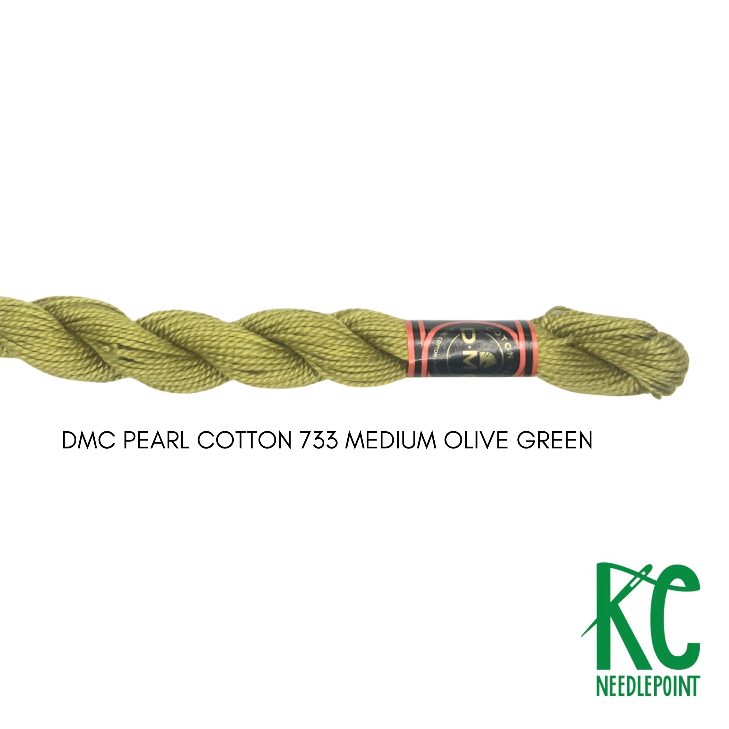 DMC 3 Pearl Cotton 733 Medium Olive Green