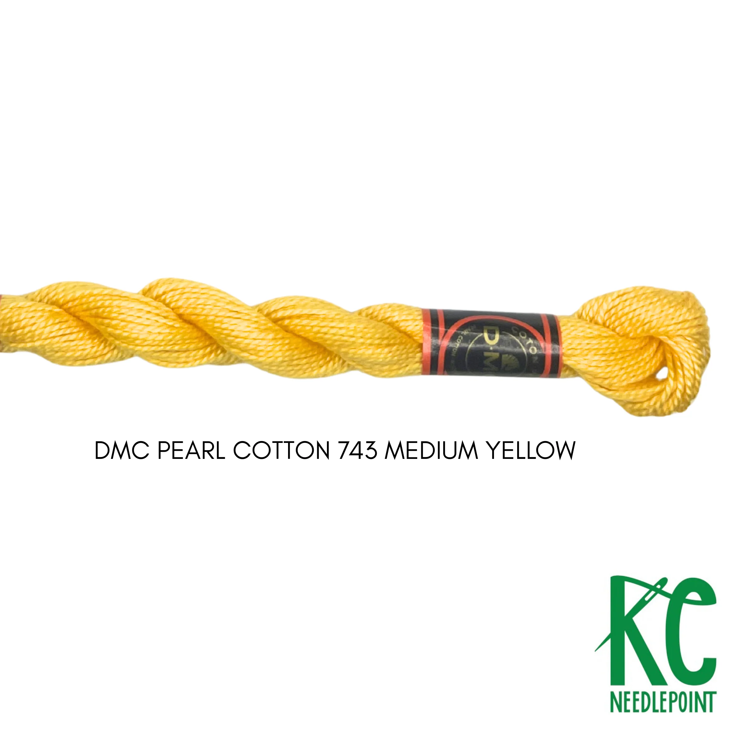 DMC 3 Pearl Cotton 743 Medium Yellow
