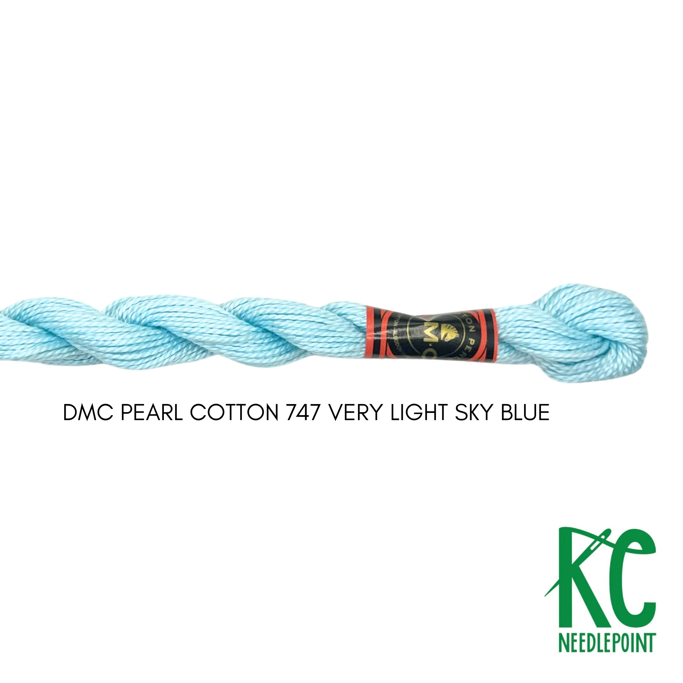 DMC 3 Pearl Cotton 747 Very Light Sky Blue