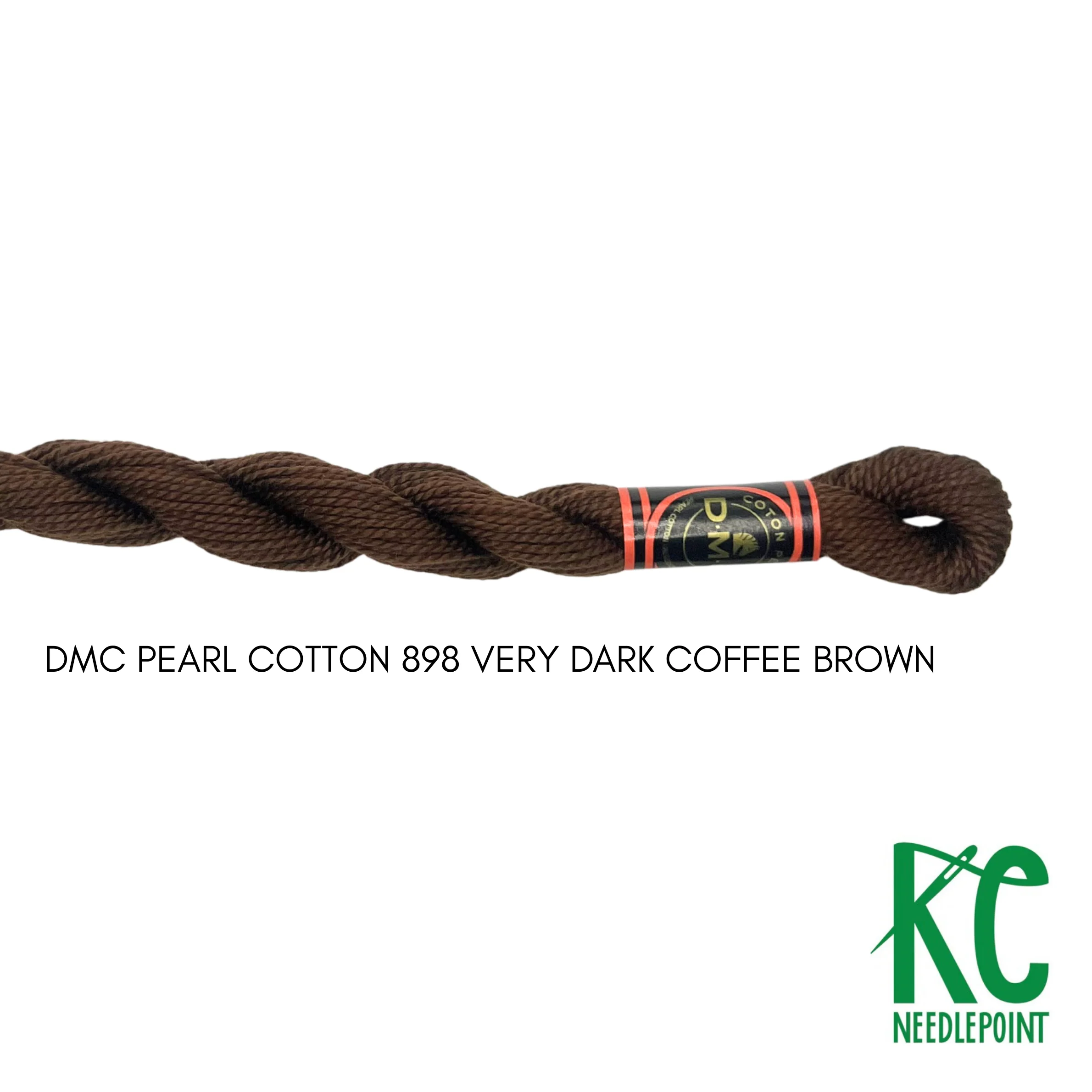 DMC 3 Pearl Cotton 898 Very Dark Coffee Brown
