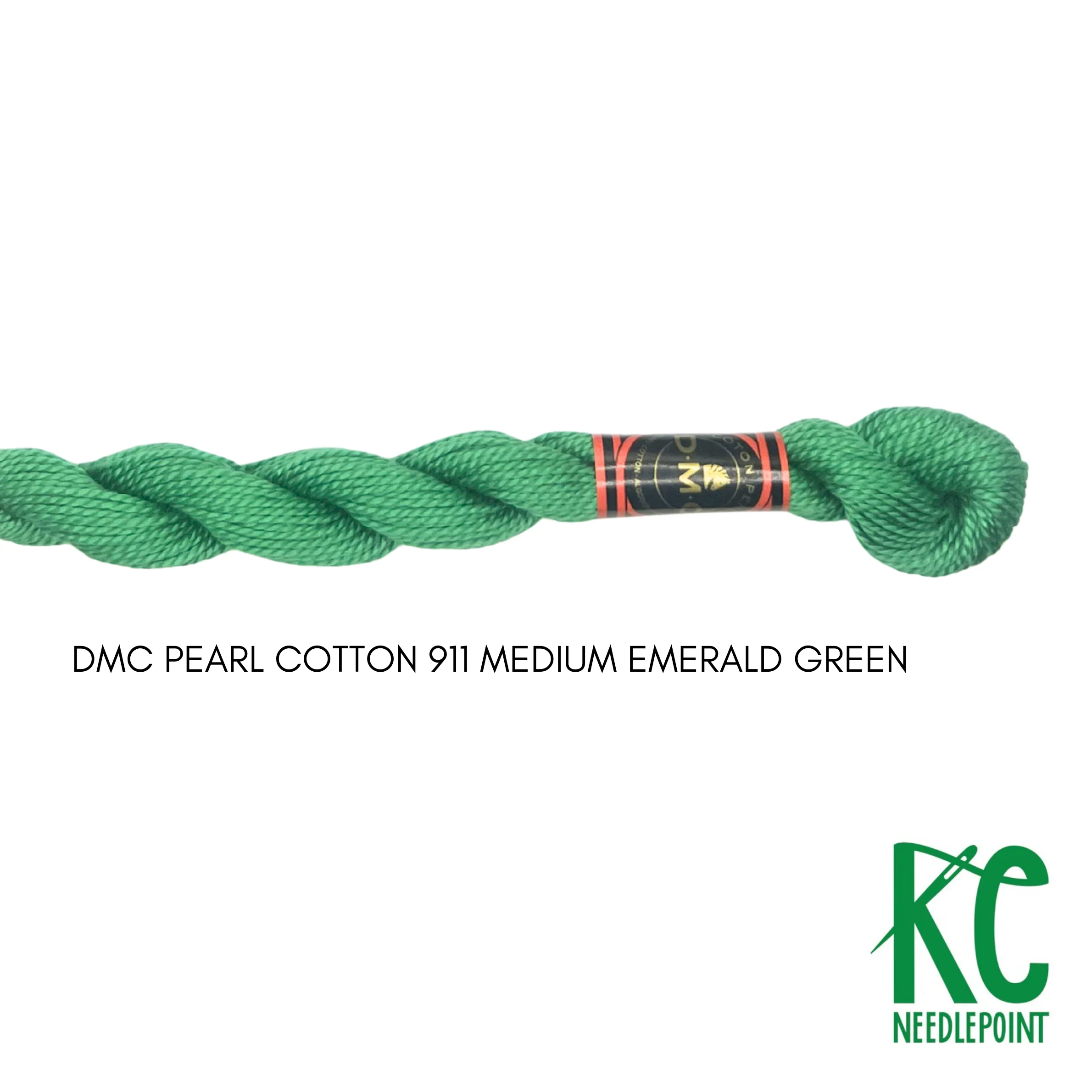 DMC 3 Pearl Cotton 911 Medium Emerald Green