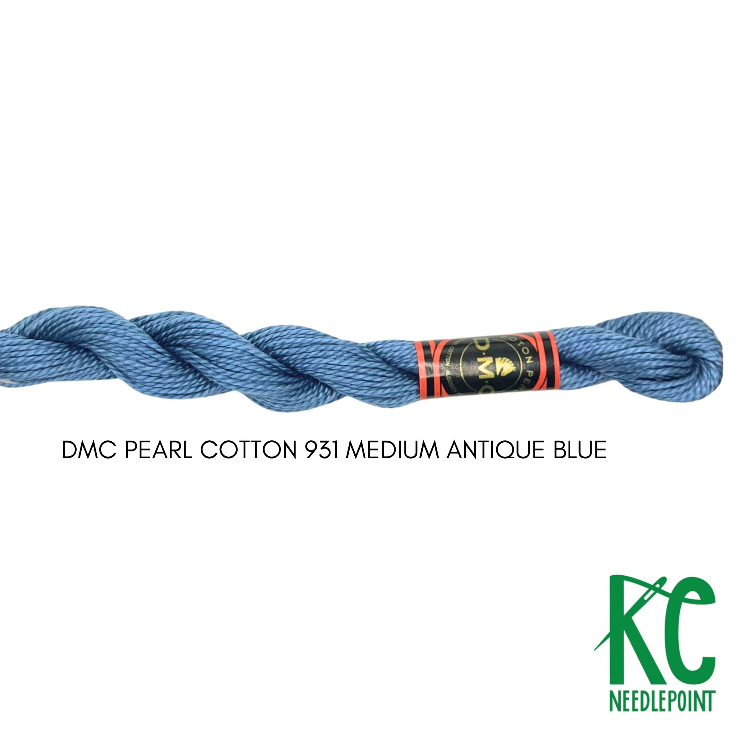 DMC 3 Pearl Cotton 931 Medium Antique Blue