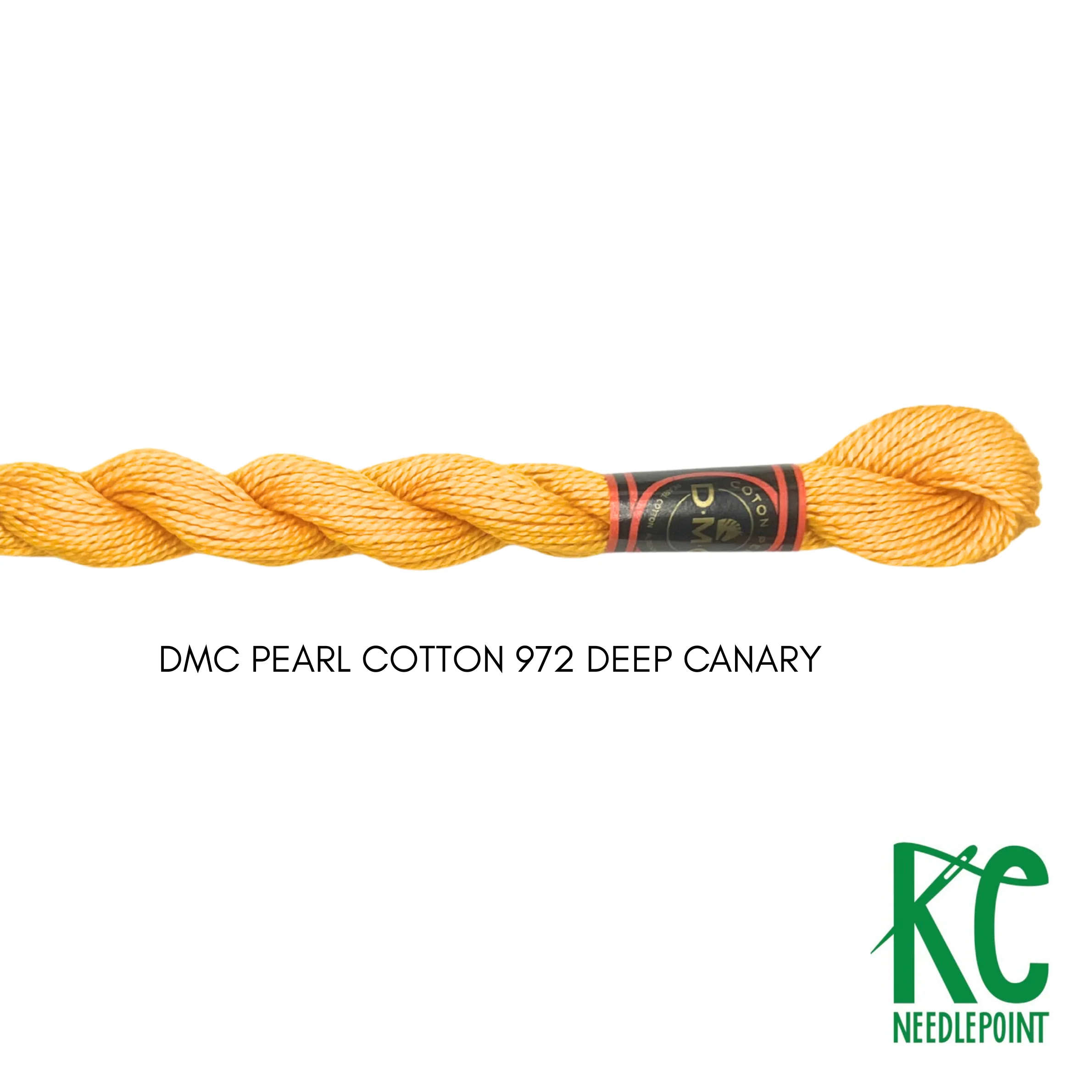 DMC 3 Pearl Cotton 972 Deep Canary