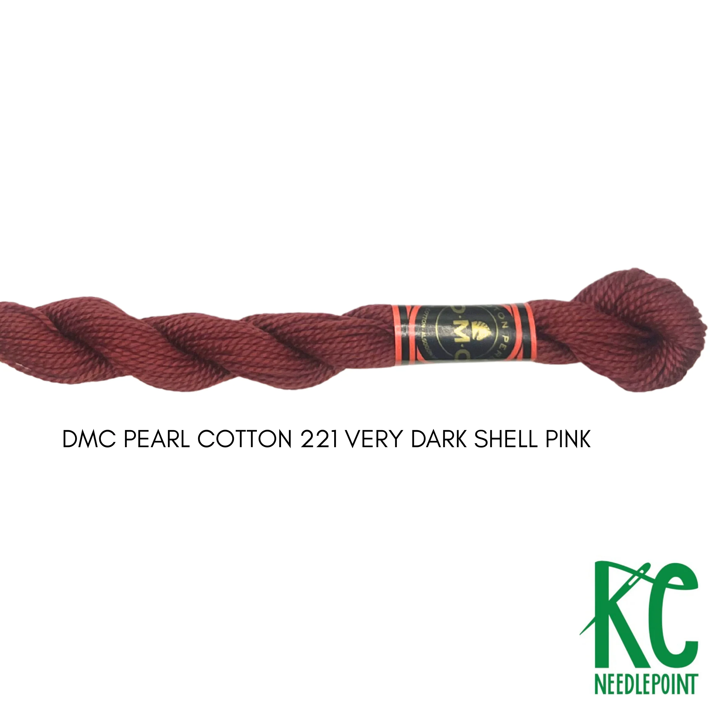 DMC 5 Pearl Cotton 221 Very Dark Shell Pink