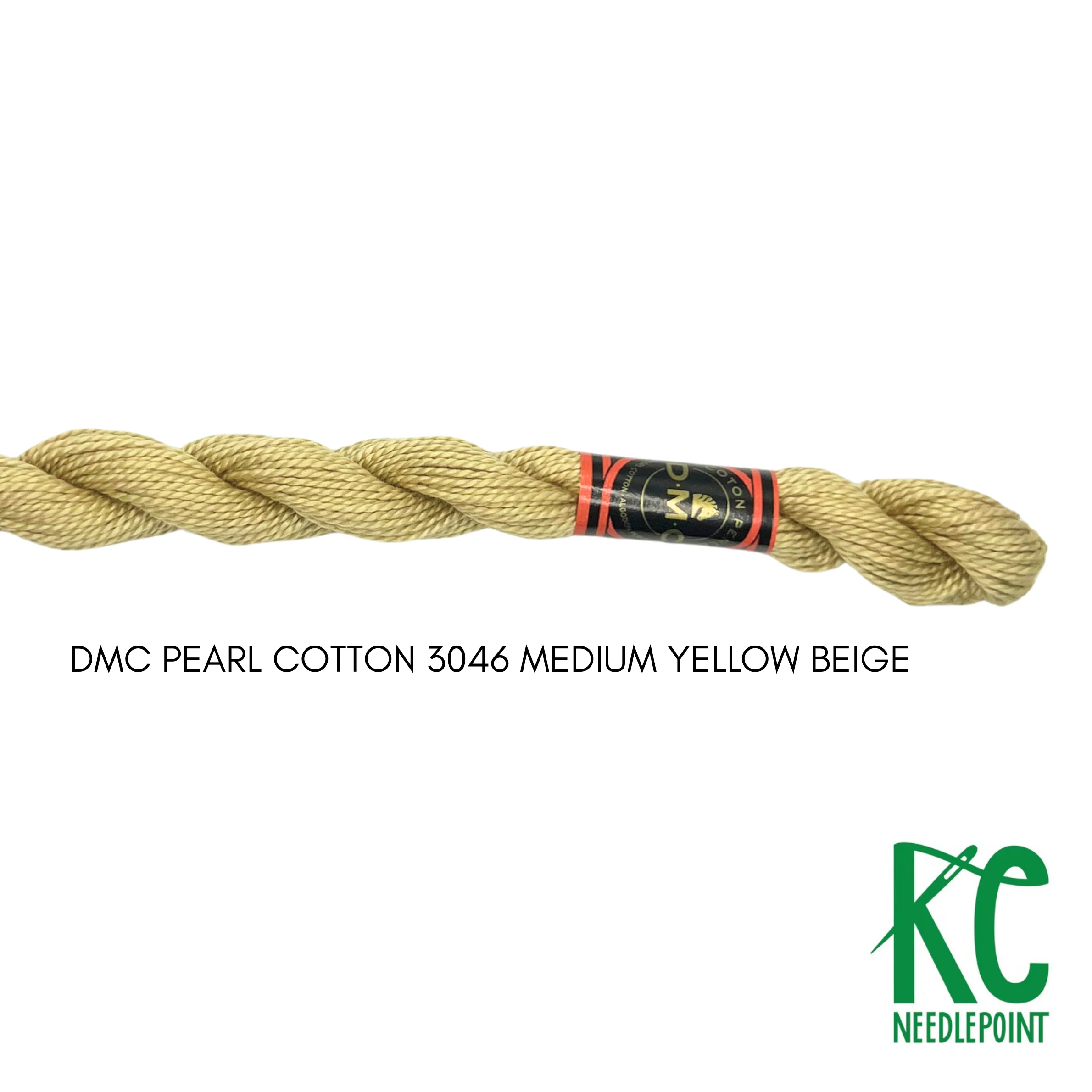 DMC 5 Pearl Cotton 3046 Medium Yellow Beige