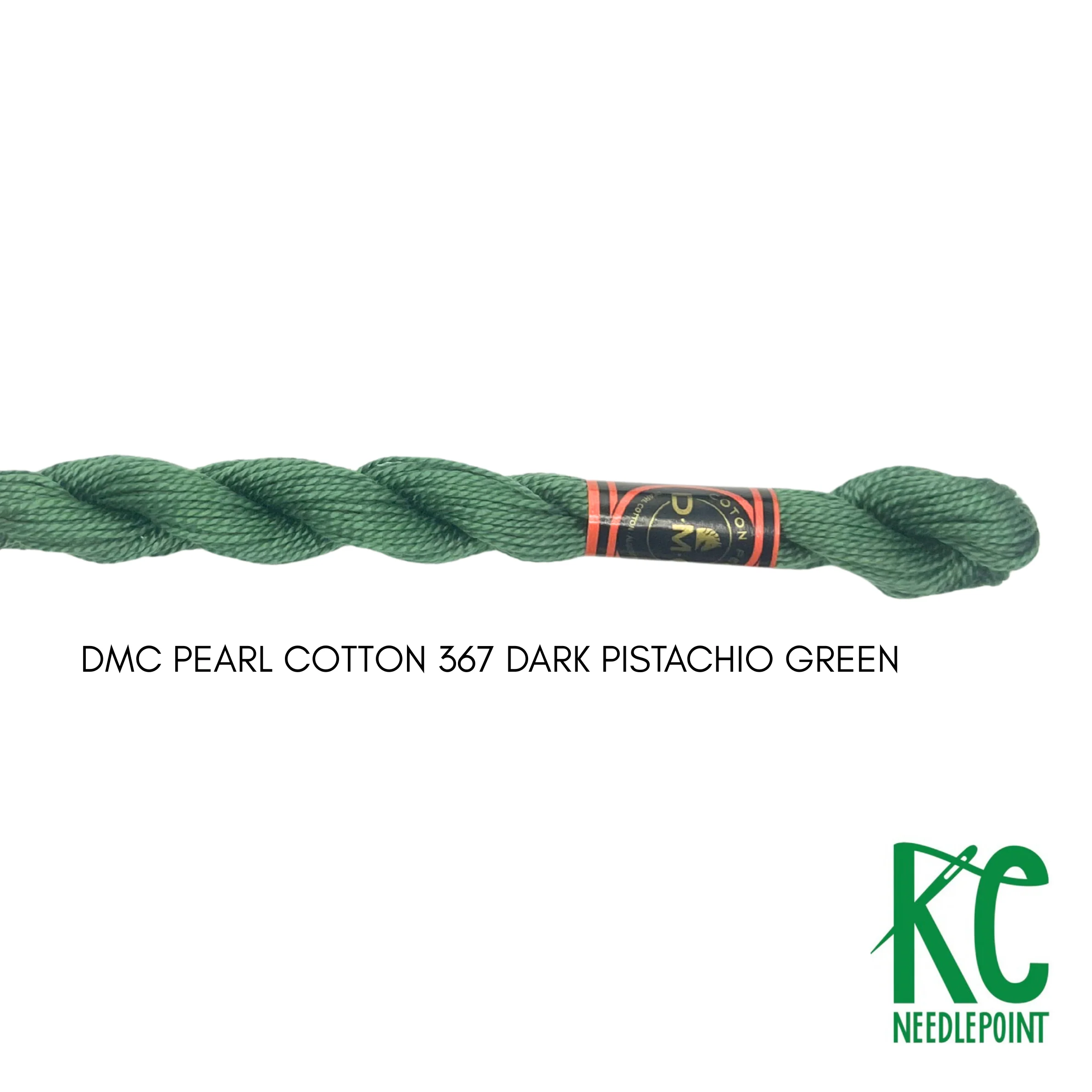 DMC 5 Pearl Cotton 367 Dark Pistachio Green
