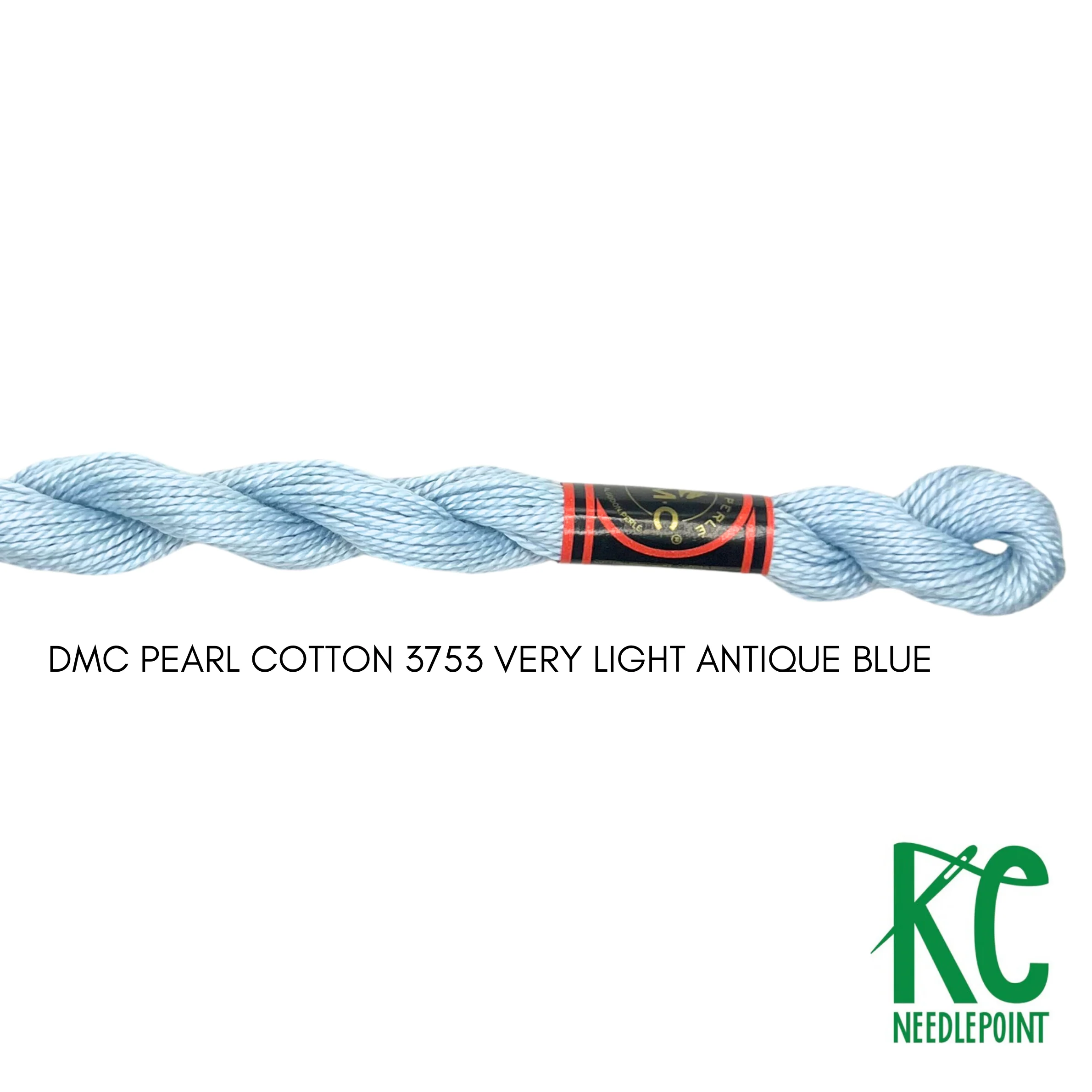 DMC 5 Pearl Cotton 3753 Very Light Antique Blue