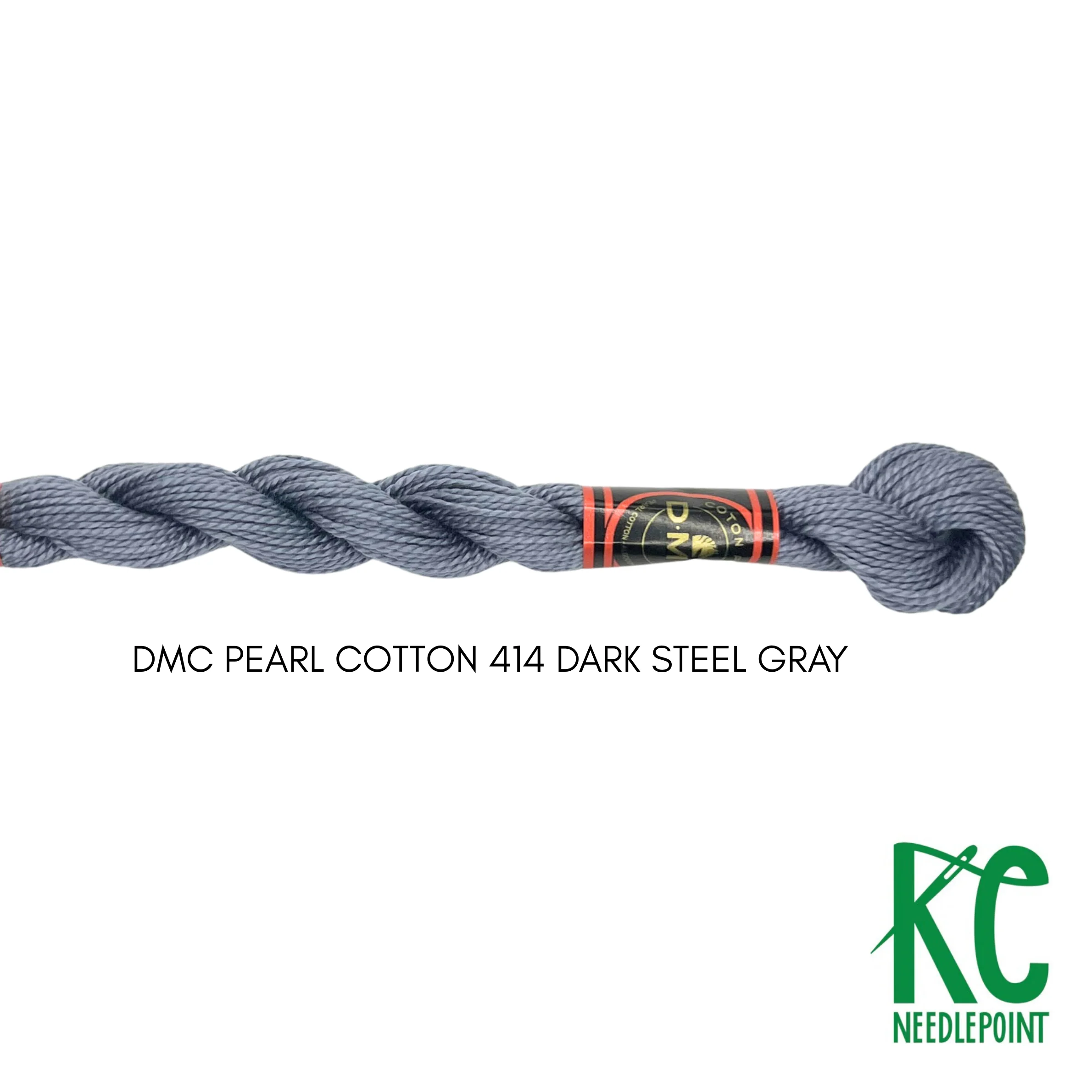 DMC 5 Pearl Cotton 414 Dark Steel Gray