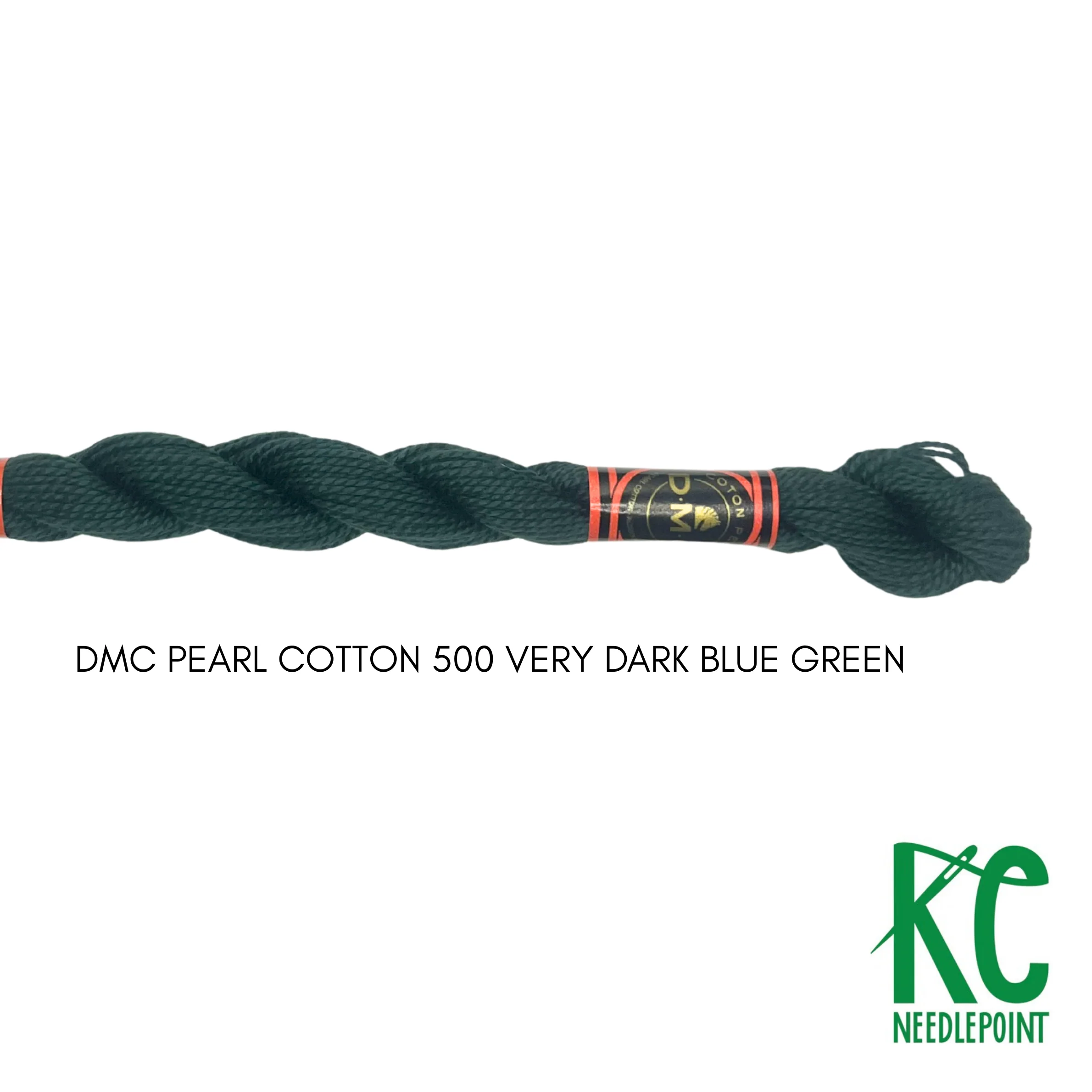 DMC 5 Pearl Cotton 500 Very Dark Blue Green