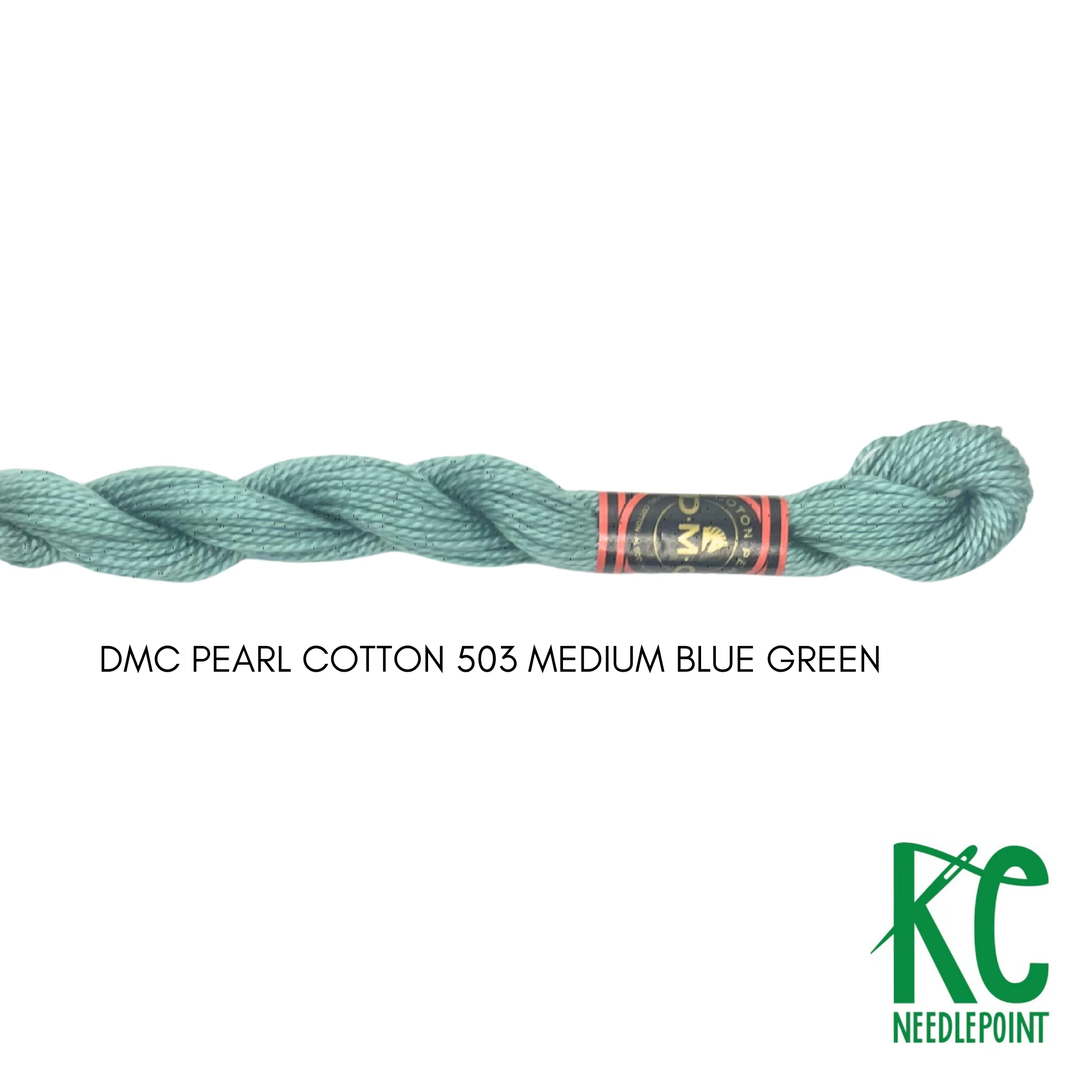 DMC 5 Pearl Cotton 503 Medium Blue Green