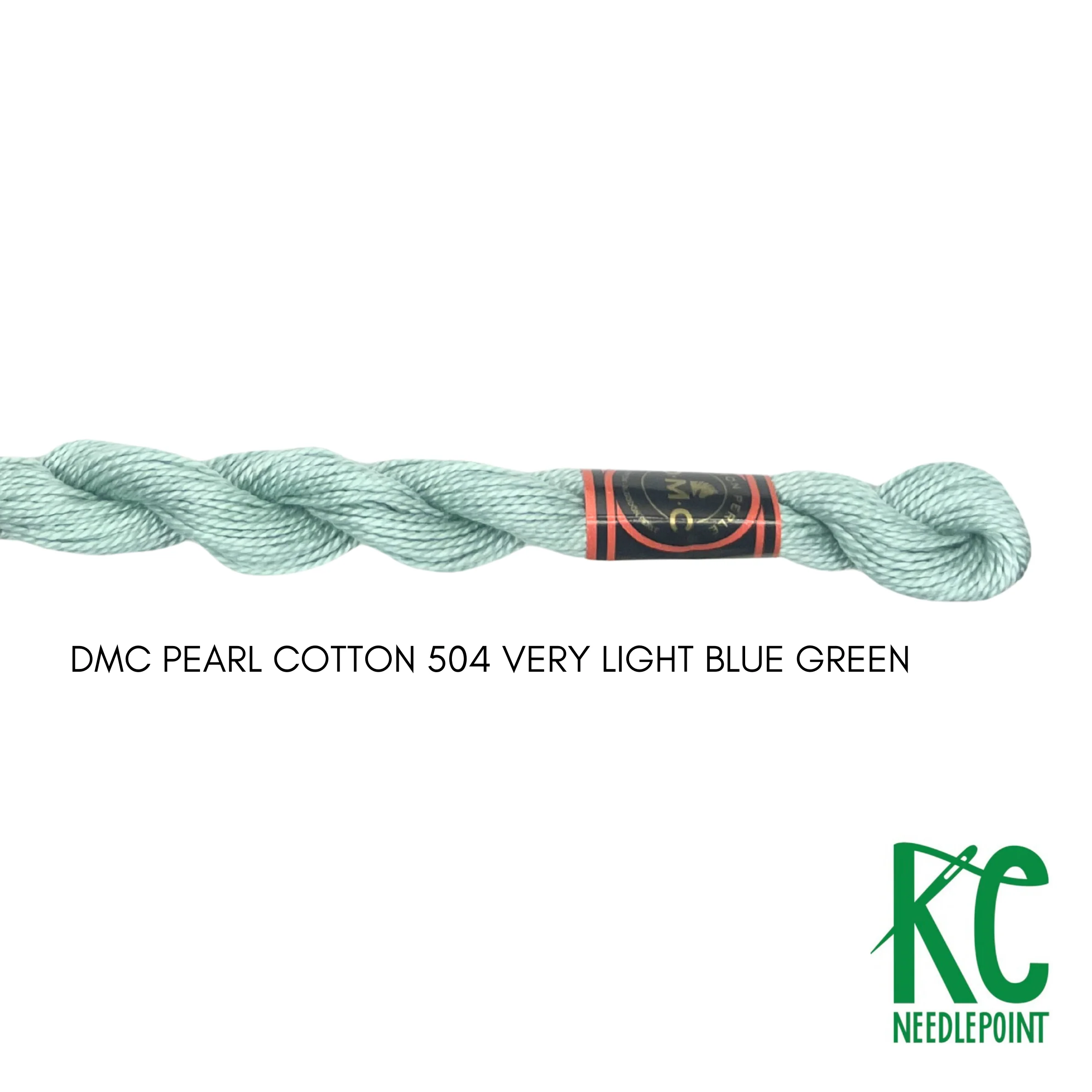 DMC 5 Pearl Cotton 504 Very Light Blue Green