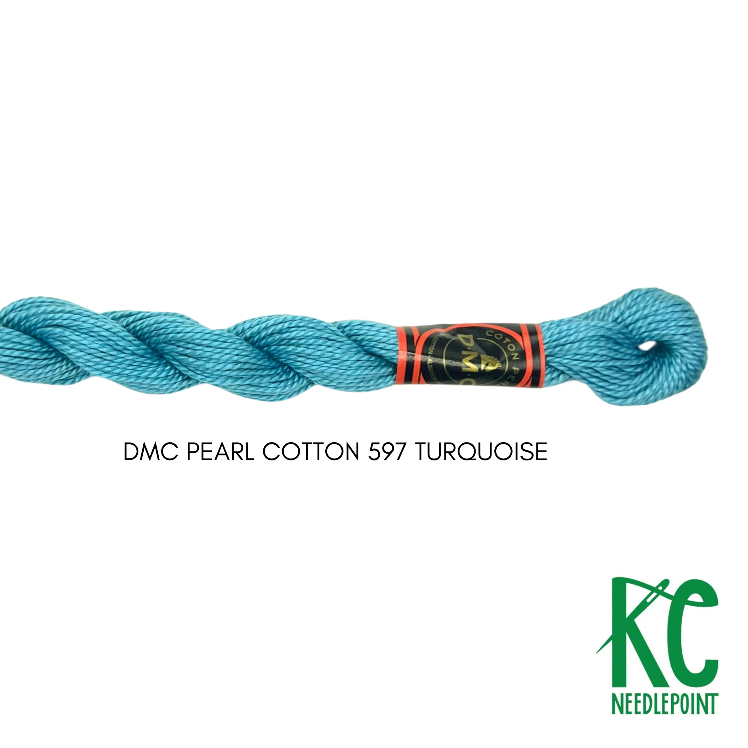 DMC 5 Pearl Cotton 597 Turquoise