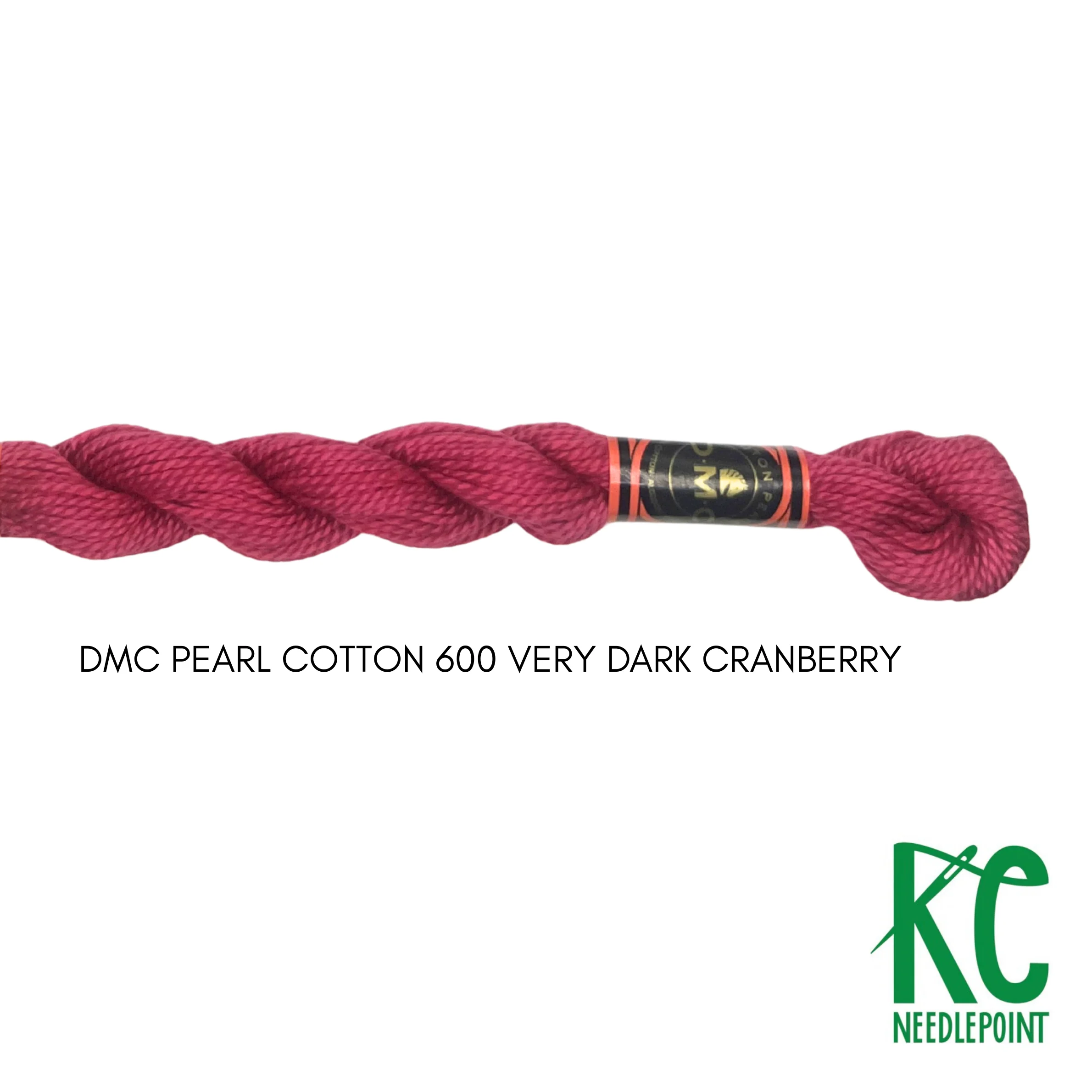 DMC 5 Pearl Cotton 600 Very Dark Cranberry