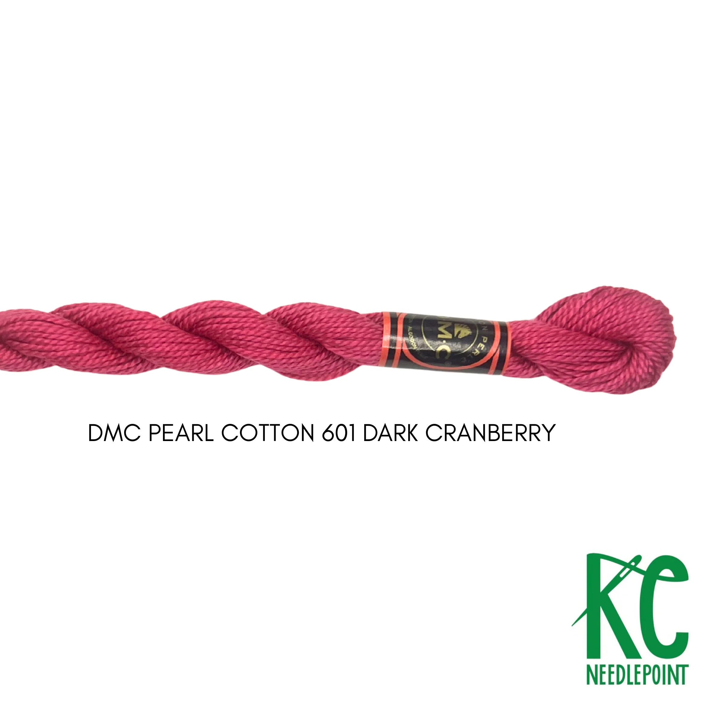 DMC 5 Pearl Cotton 601 Dark Cranberry