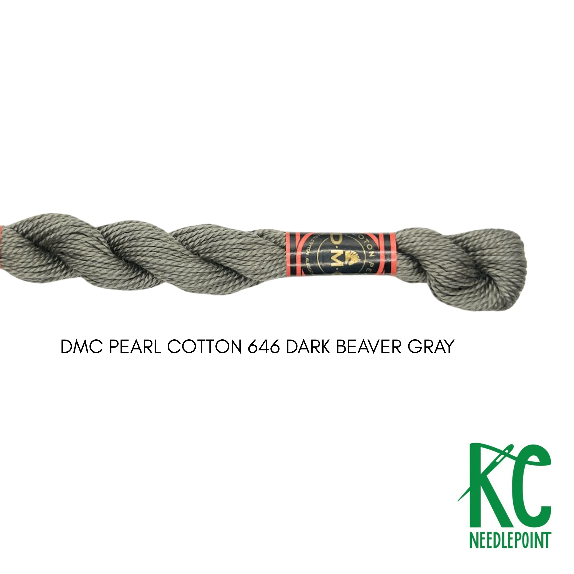 DMC 5 Pearl Cotton 646 Dark Beaver Gray