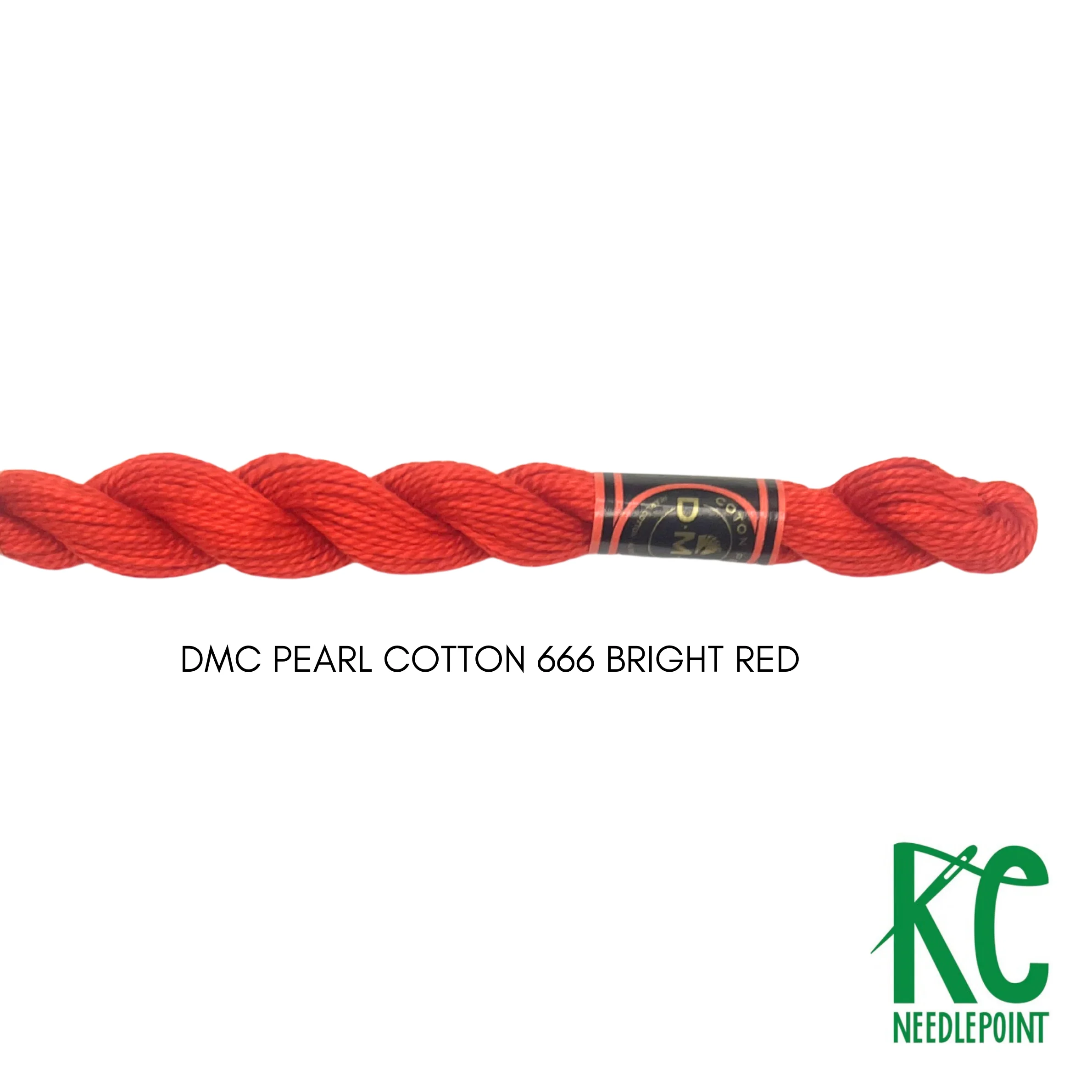 DMC 5 Pearl Cotton 666 Bright Red