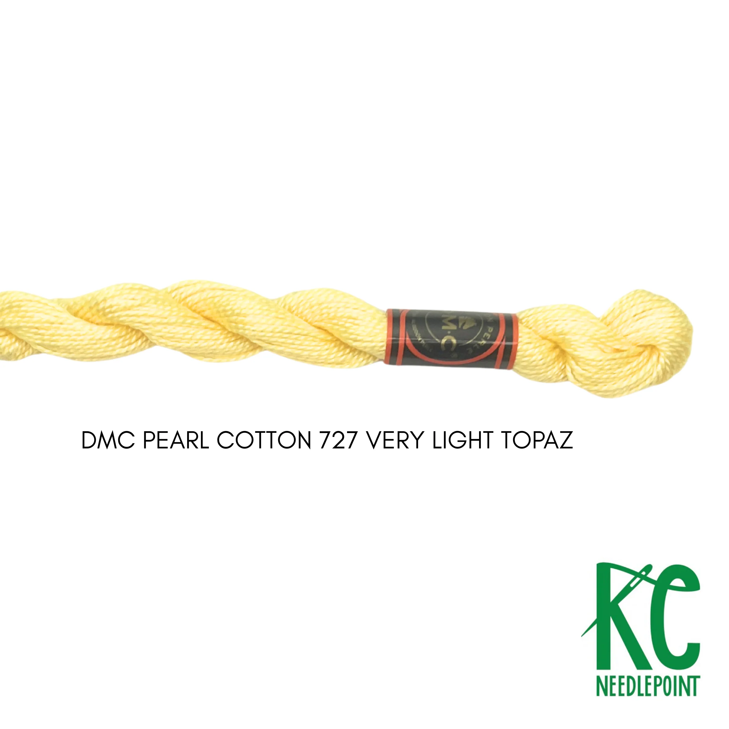 DMC 5 Pearl Cotton 727 Very Light Topaz