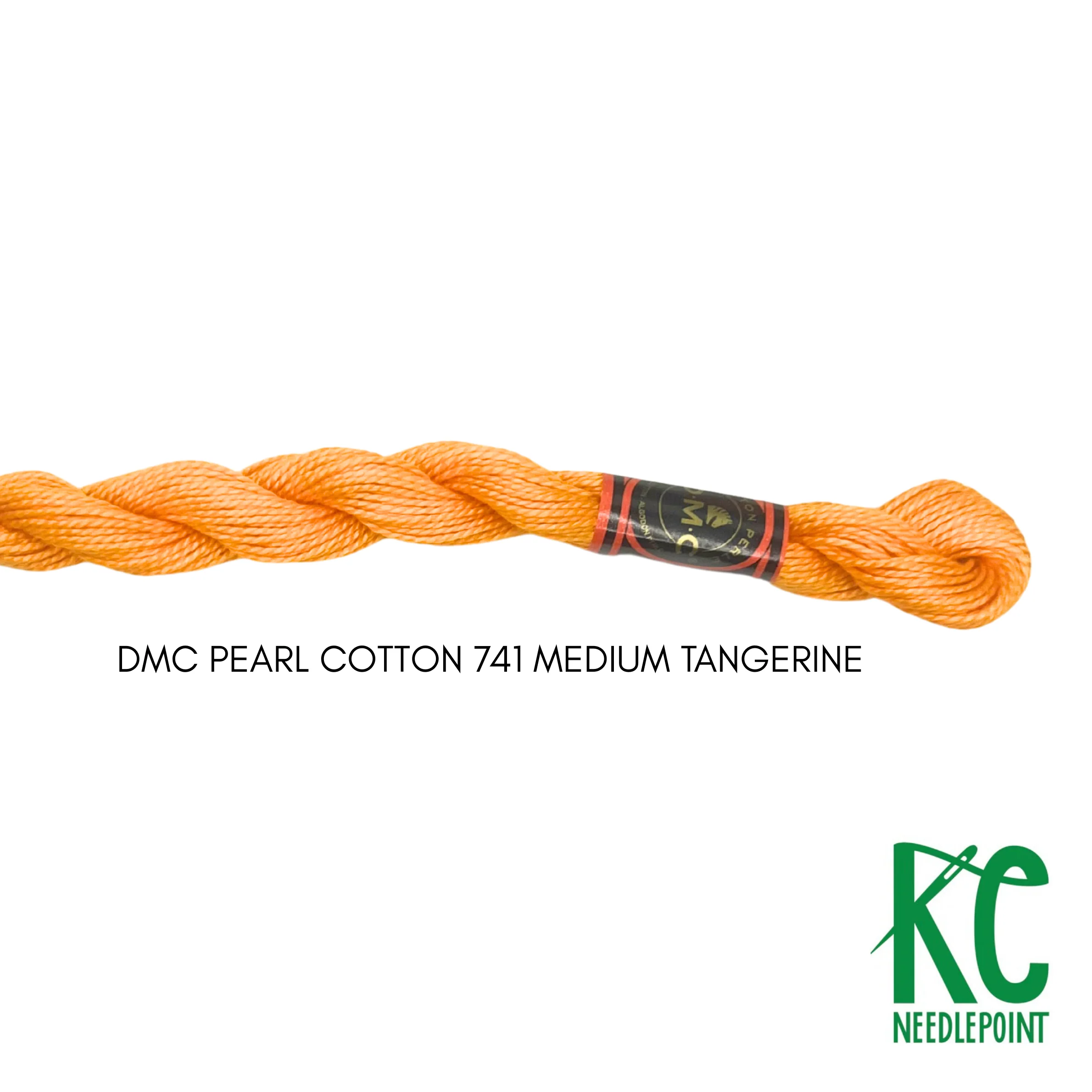 DMC 5 Pearl Cotton 741 Medium Tangerine
