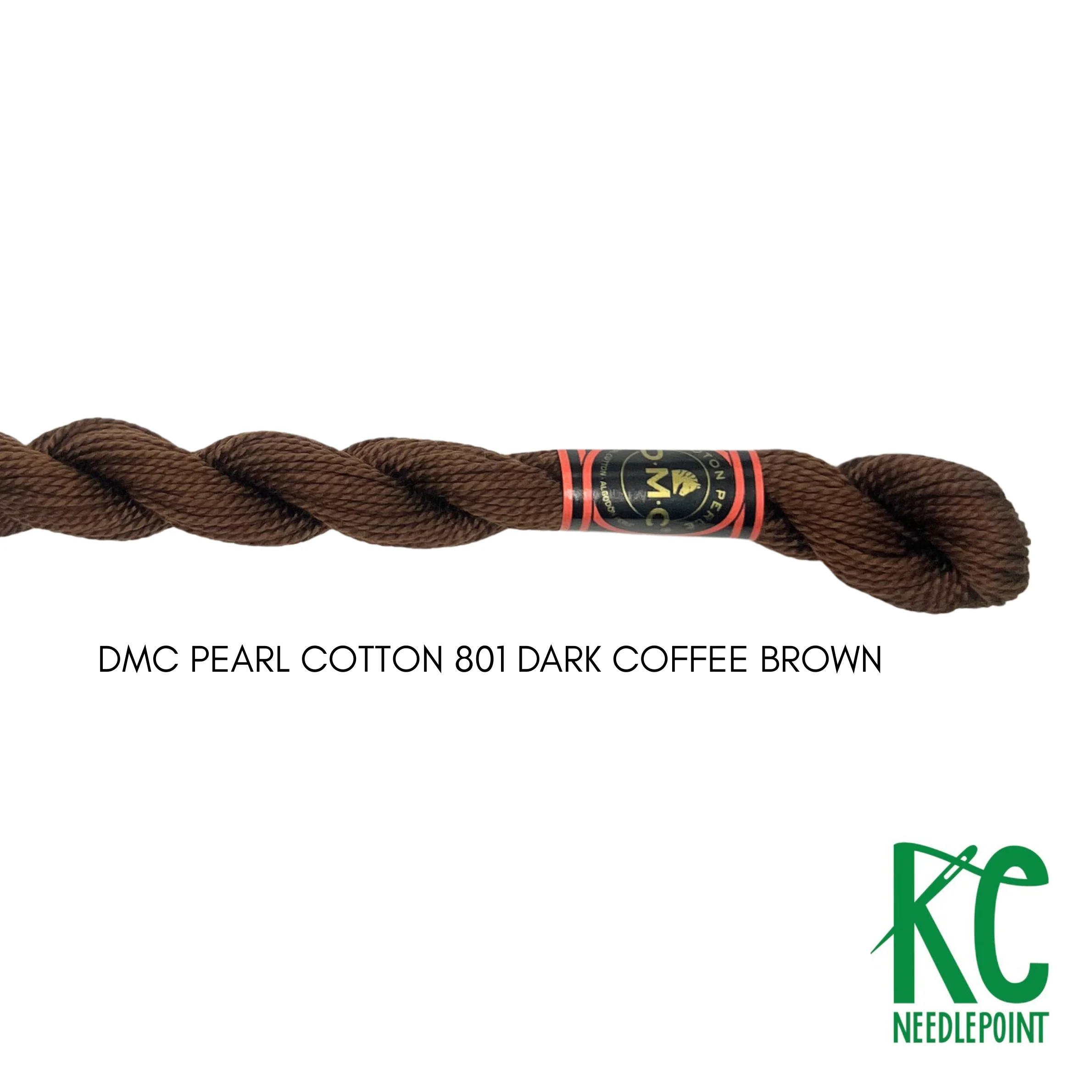 DMC 5 Pearl Cotton 801 Dark Coffee Brown