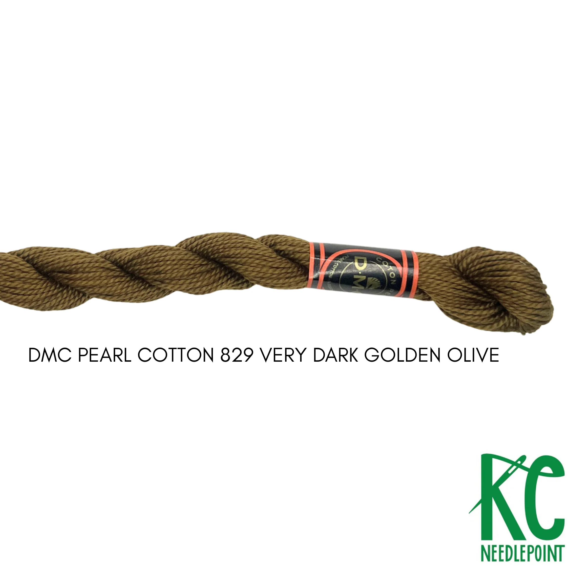 DMC 5 Pearl Cotton 829 Very Dark Golden Olive