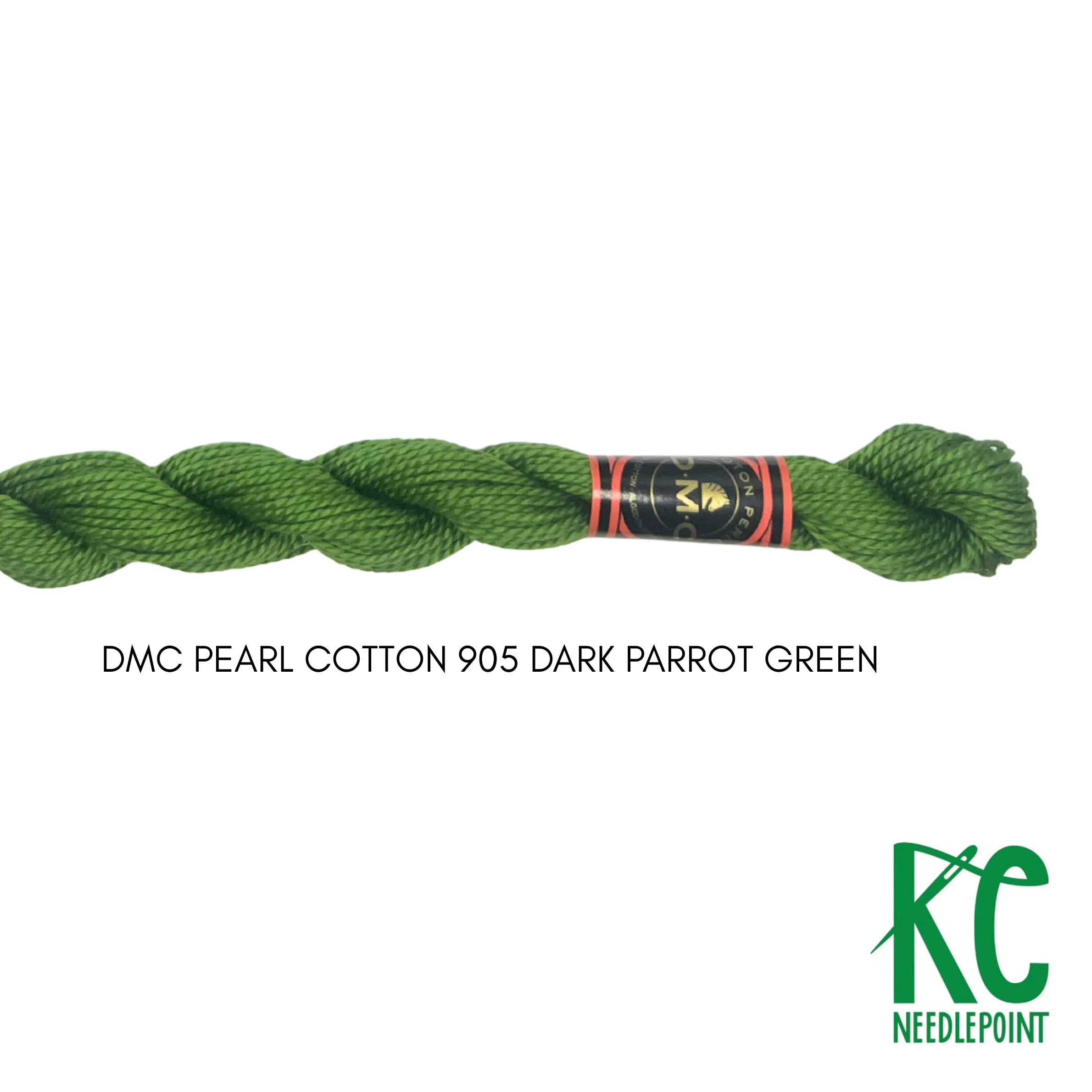 DMC 5 Pearl Cotton 905 Dark Parrot Green