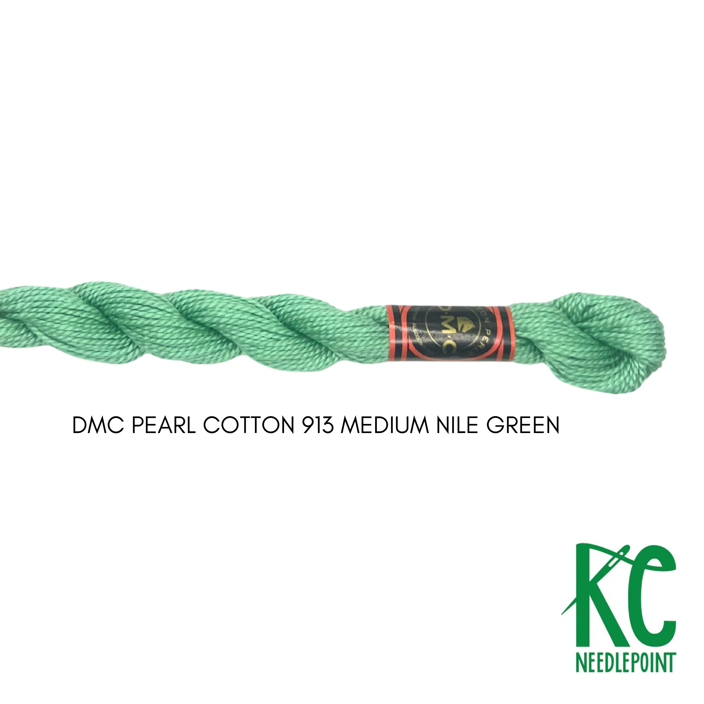 DMC 5 Pearl Cotton 913 Medium Nile Green
