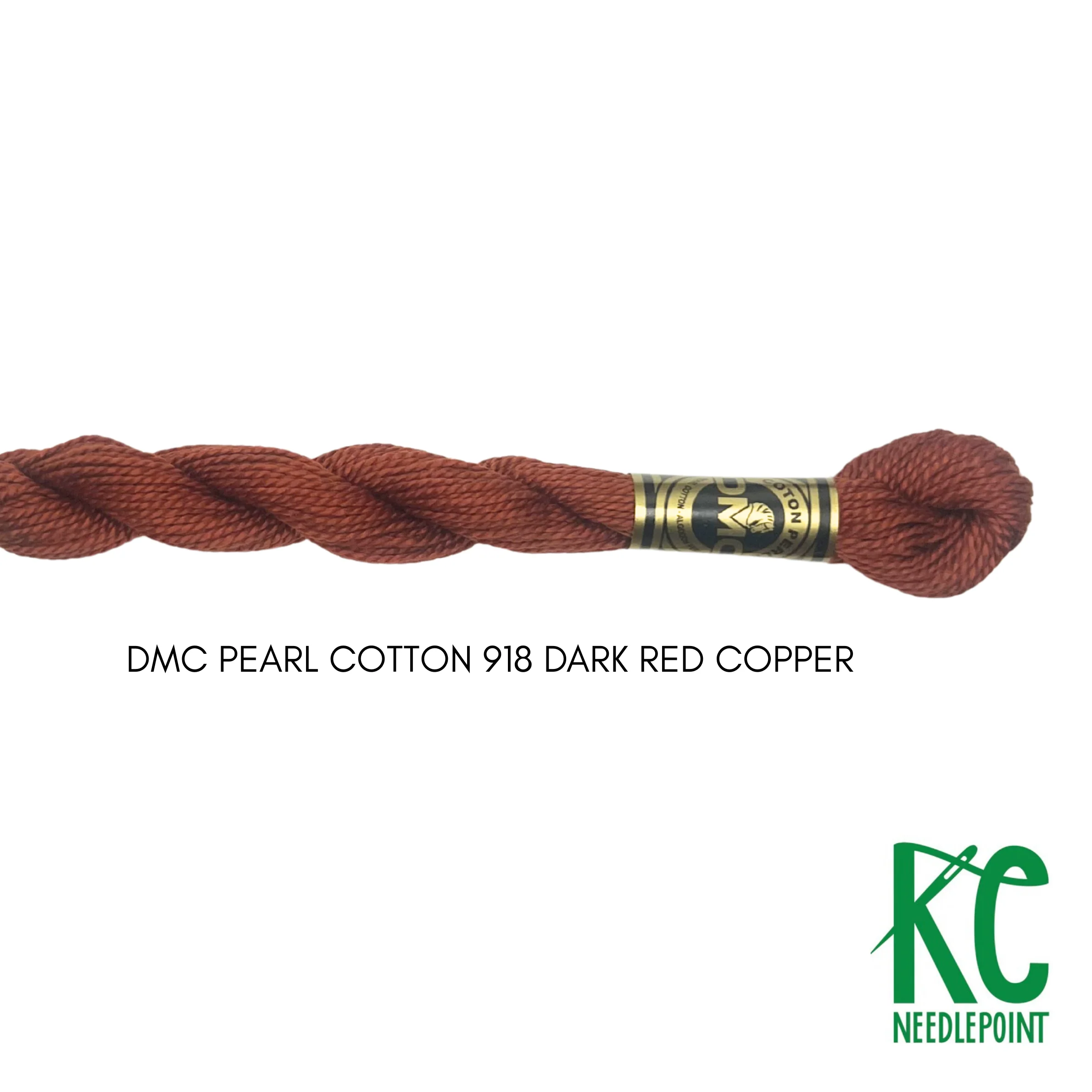 DMC 5 Pearl Cotton 918 Dark Red Copper