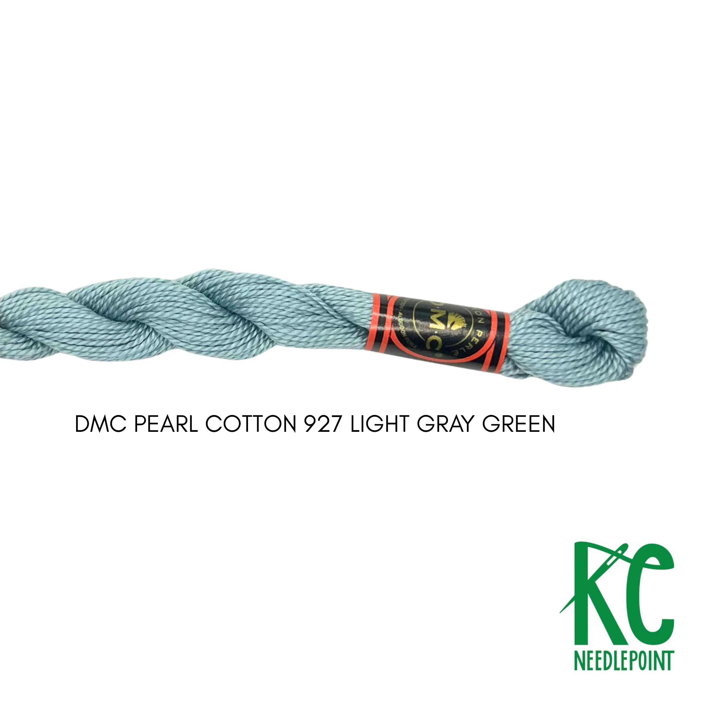 DMC 5 Pearl Cotton 927 Light Gray Green