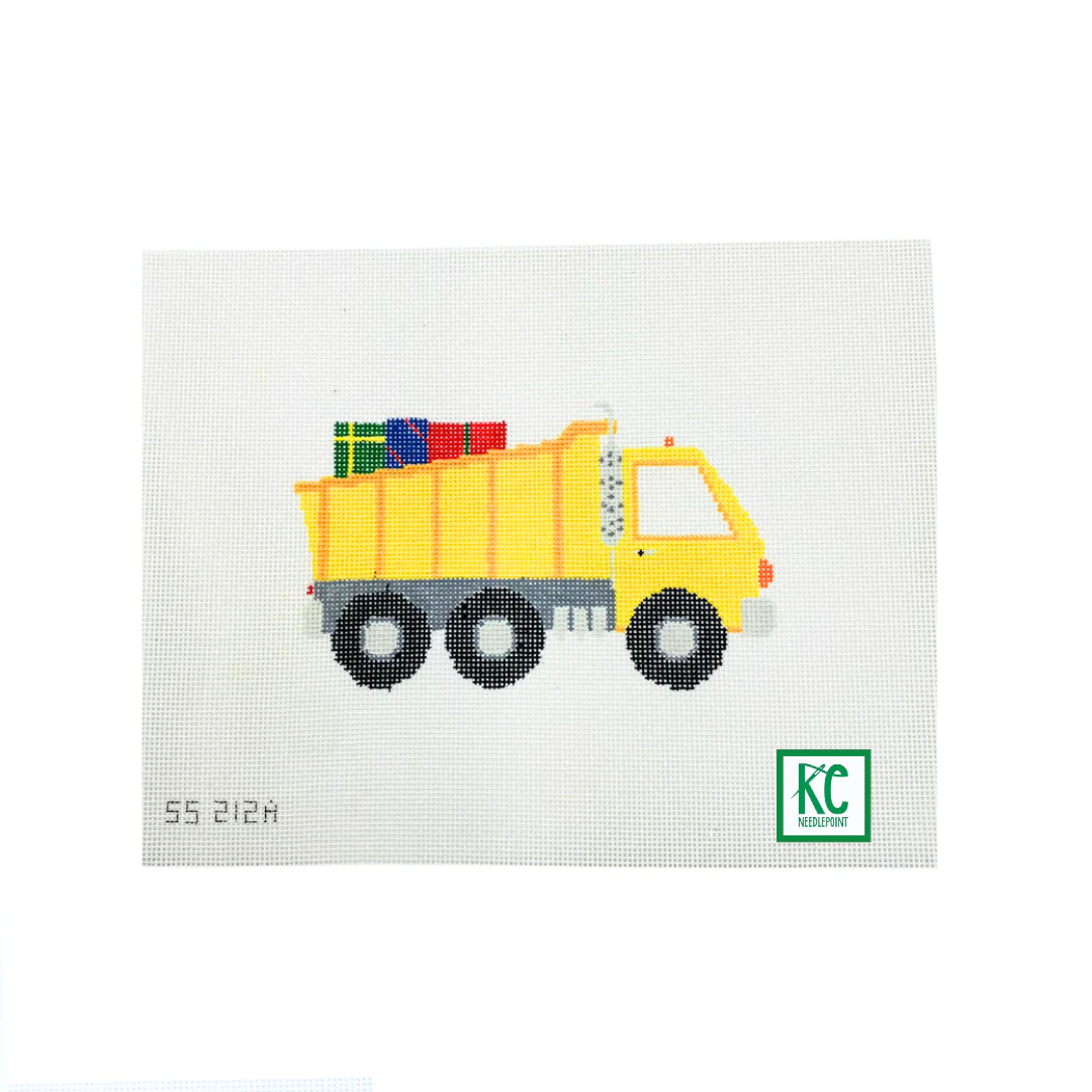 Dump Truck with Presents Canvas