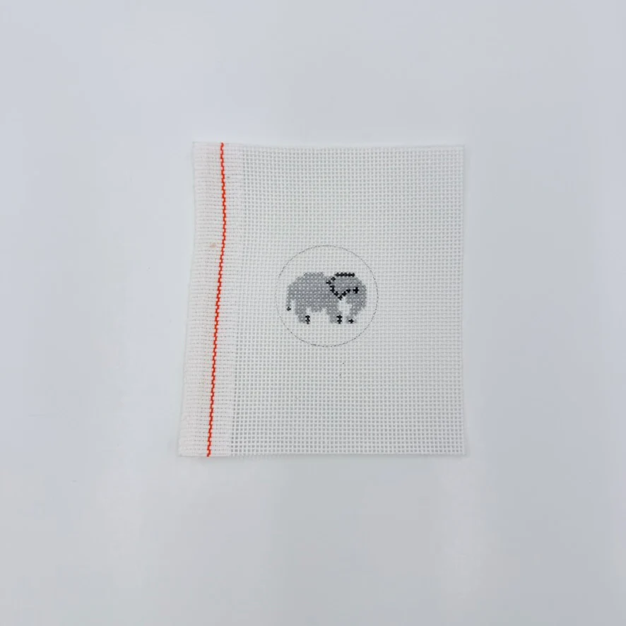 Elephant Key Fob Insert Canvas