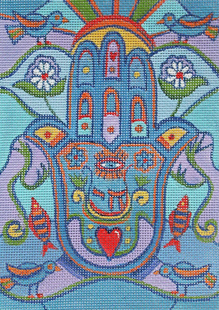 Eye of God Hamsa Canvas