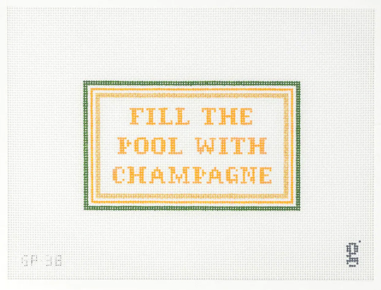 Fill the Pool with Champagne Canvas