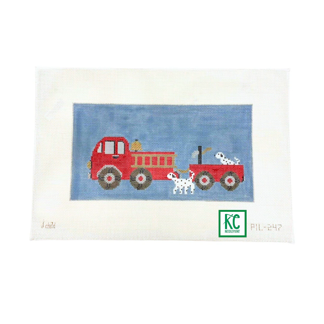 Firetruck and Dalmatians Canvas