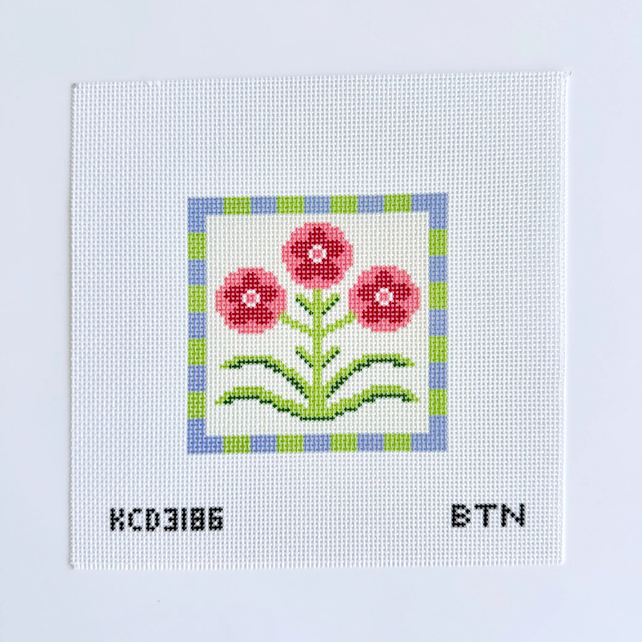 Folk Art Florals Square Three Canvas