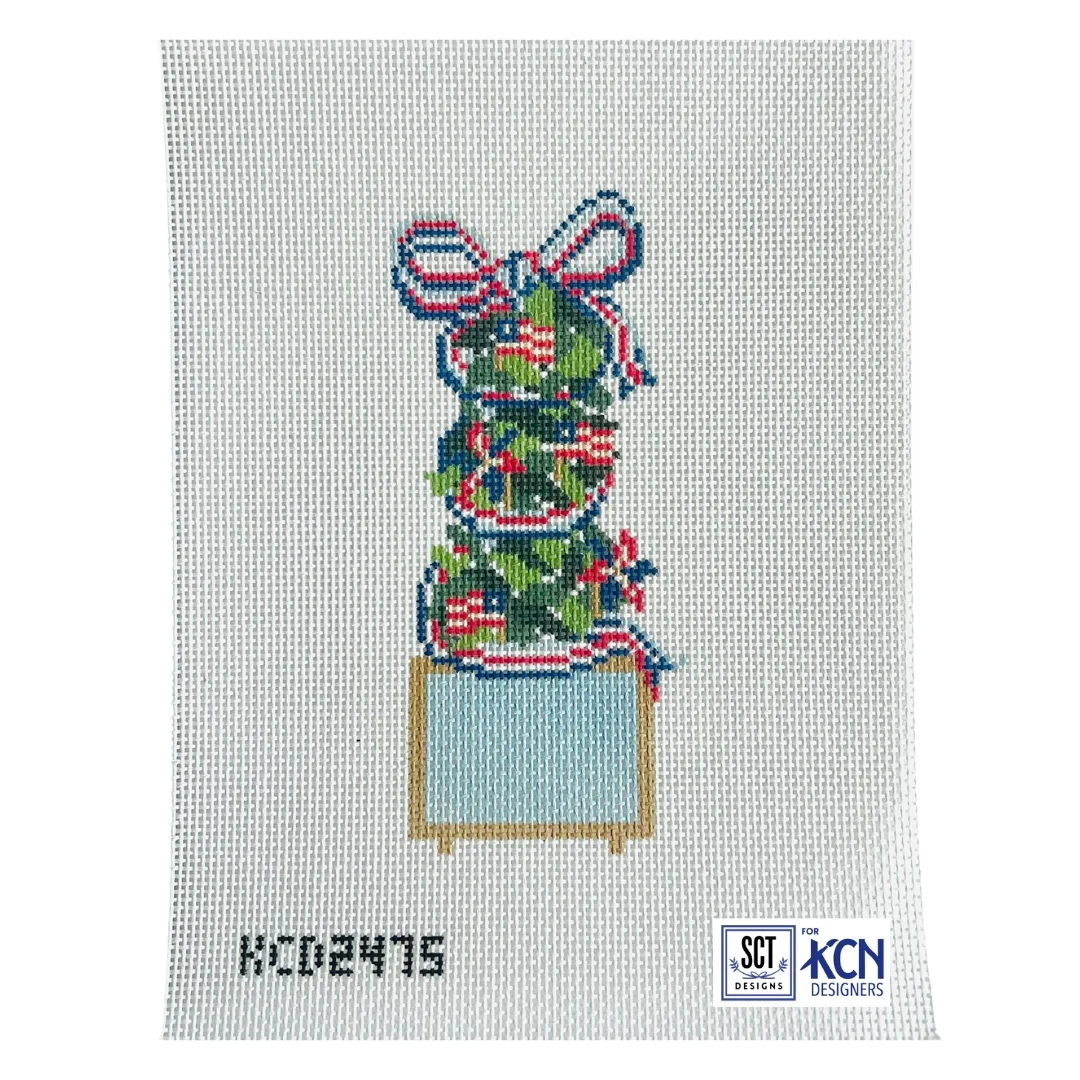 Patriotic Monogramable Topiary