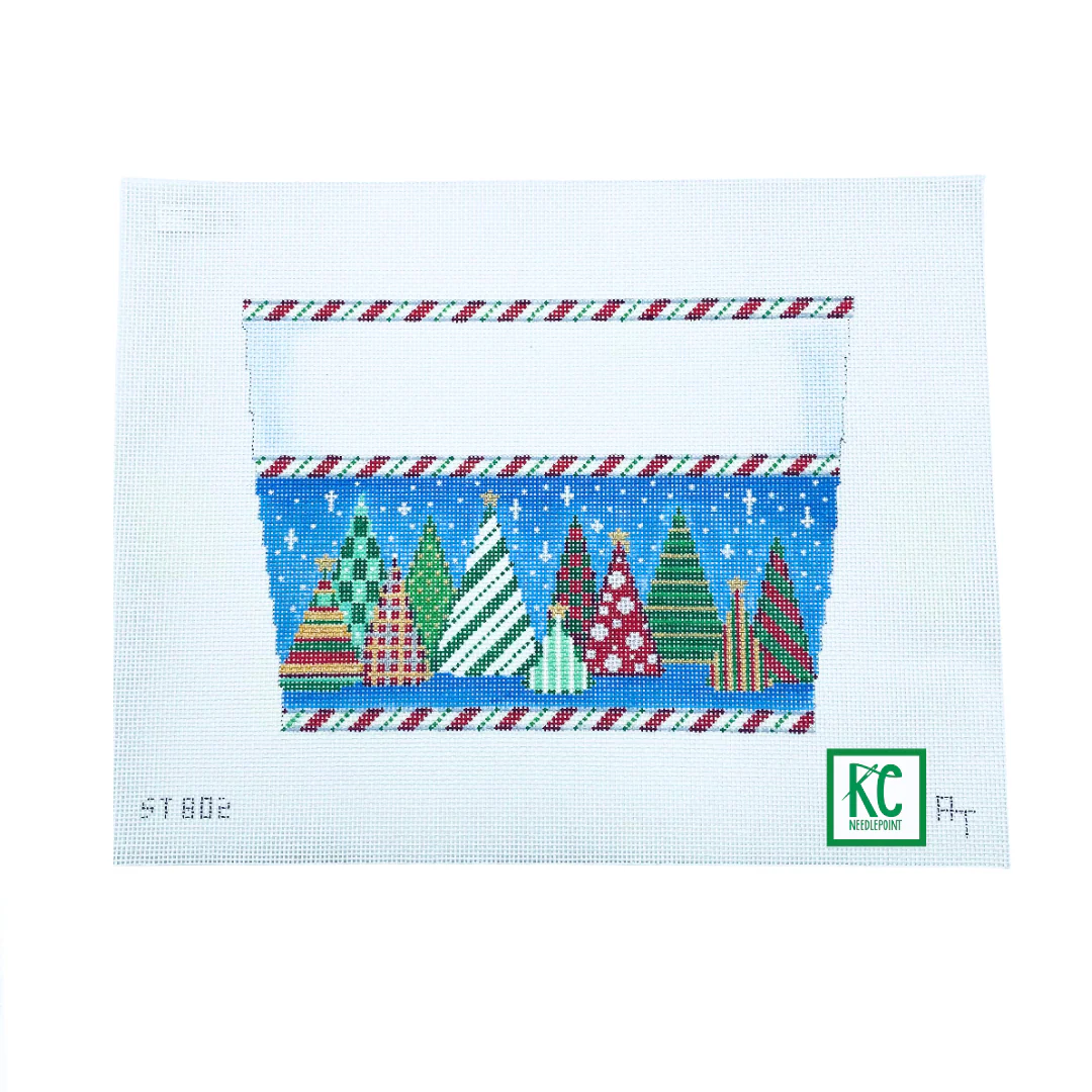 Funky Forest Stocking Topper Canvas