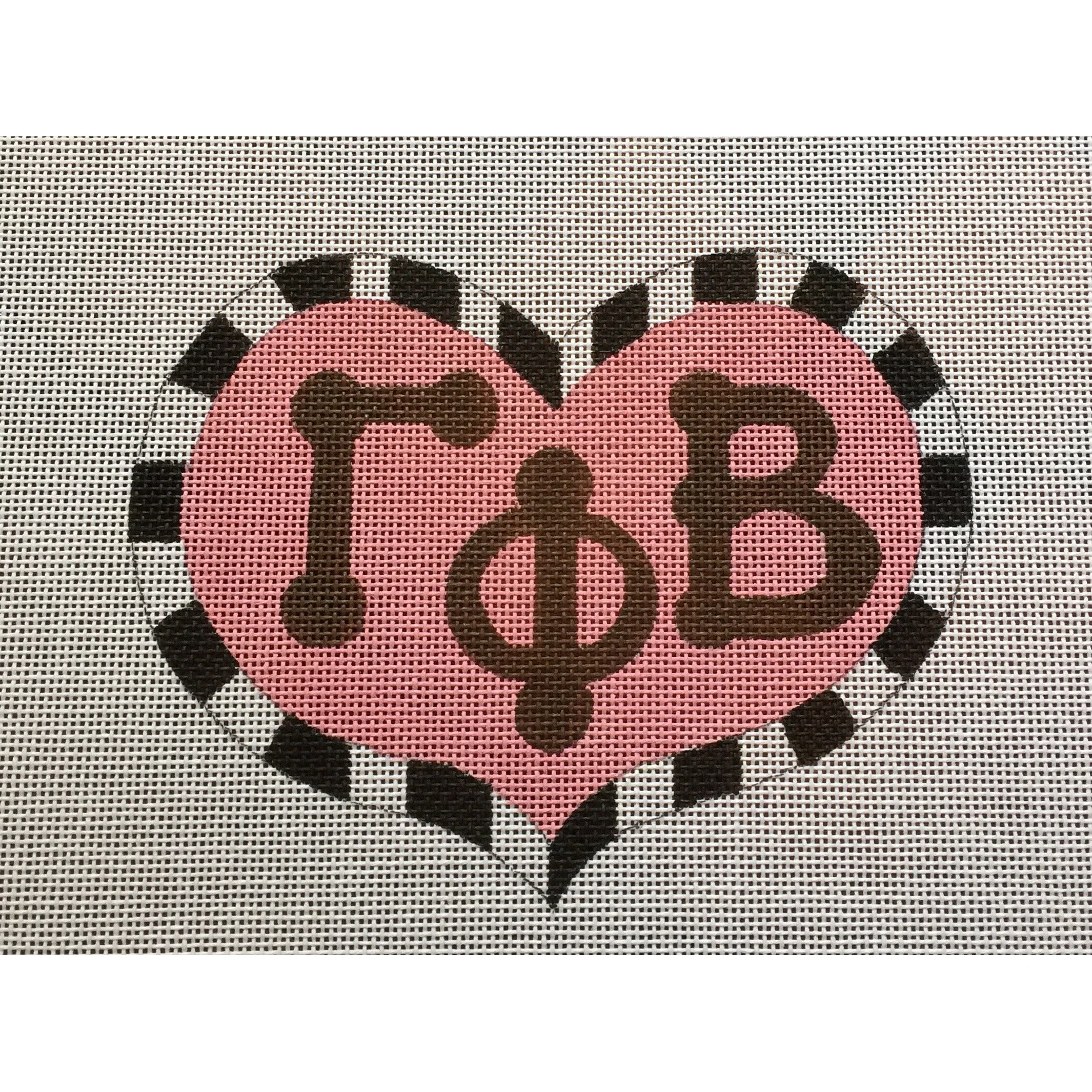 Gamma Phi Beta Large Heart Canvas