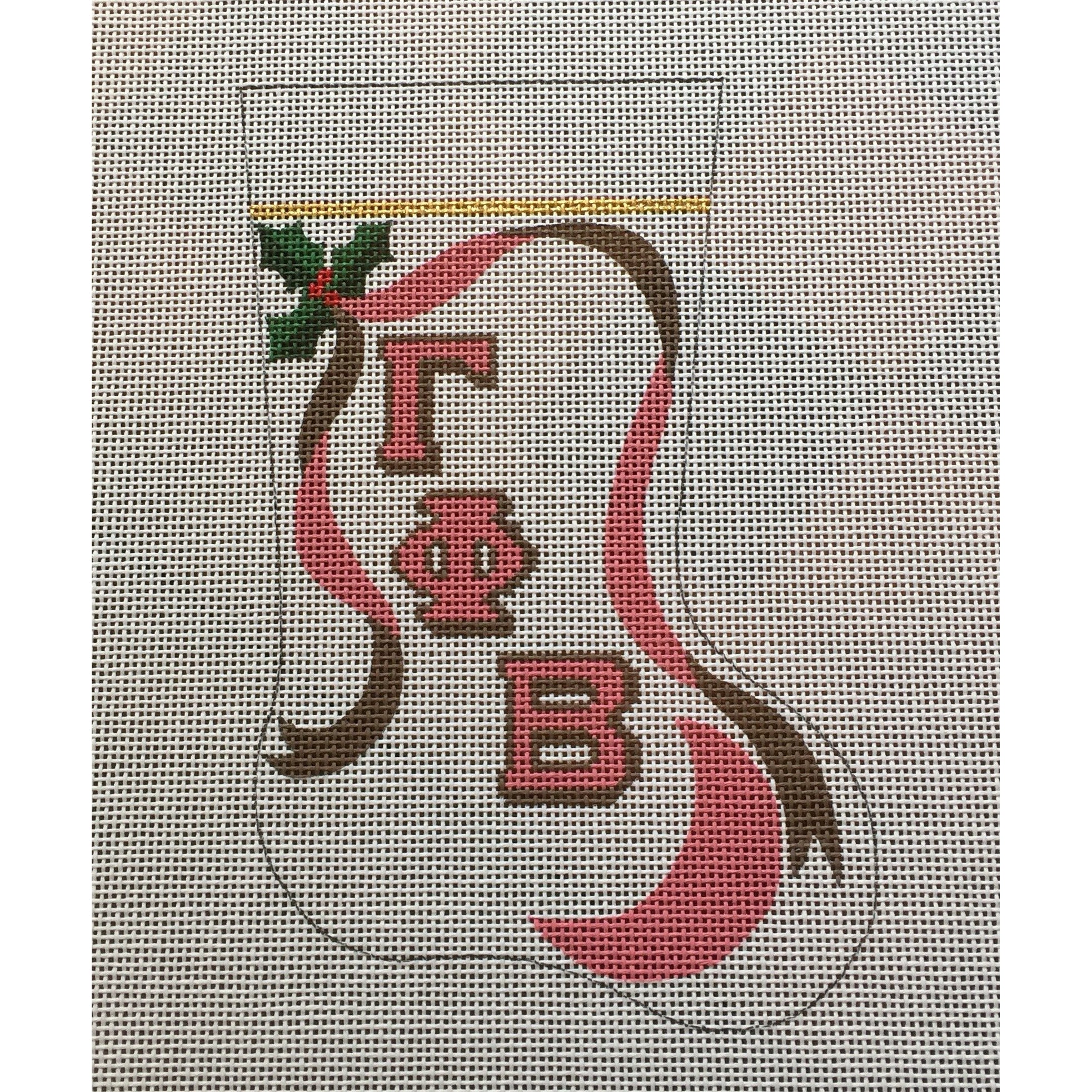 Gamma Phi Beta Moon Mini Sock Canvas