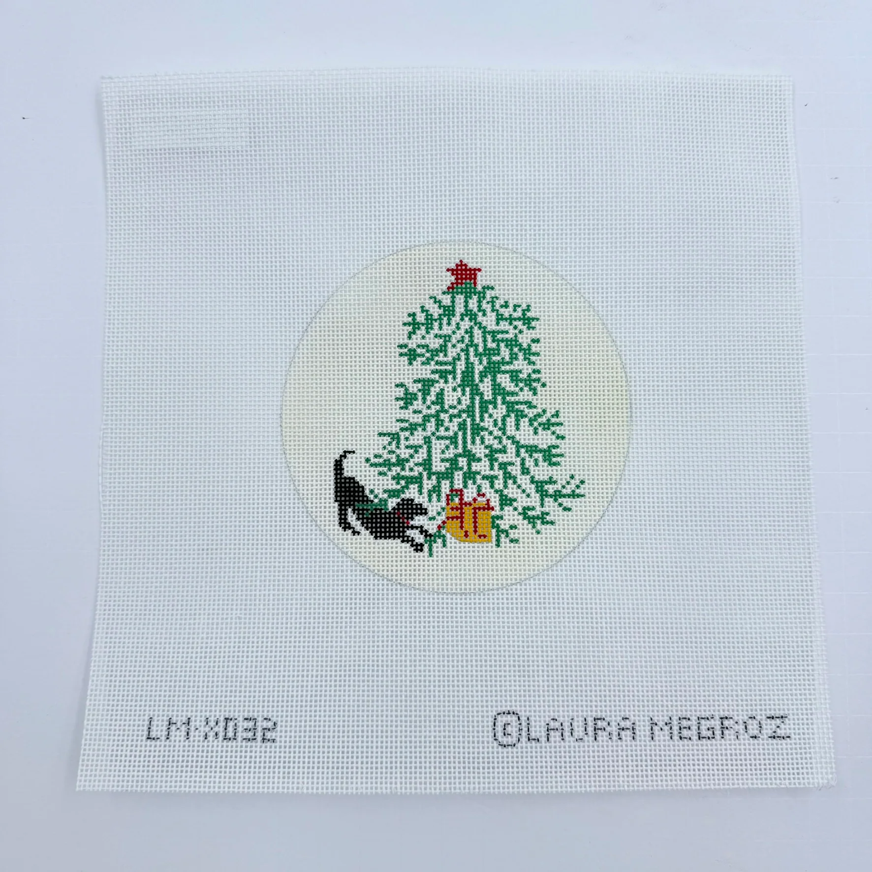 Gift Under the Tree Ornament Canvas